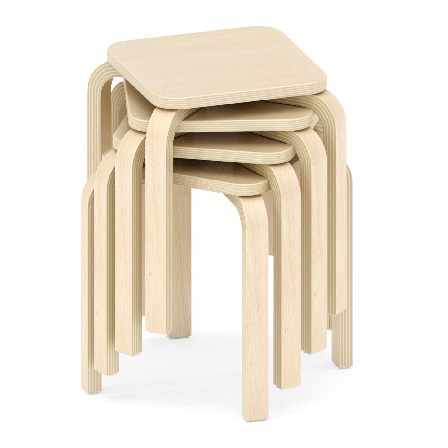 Wisdom - Stapelbare krukken OLA set van 4 (26 - 48 cm) - Playlaan