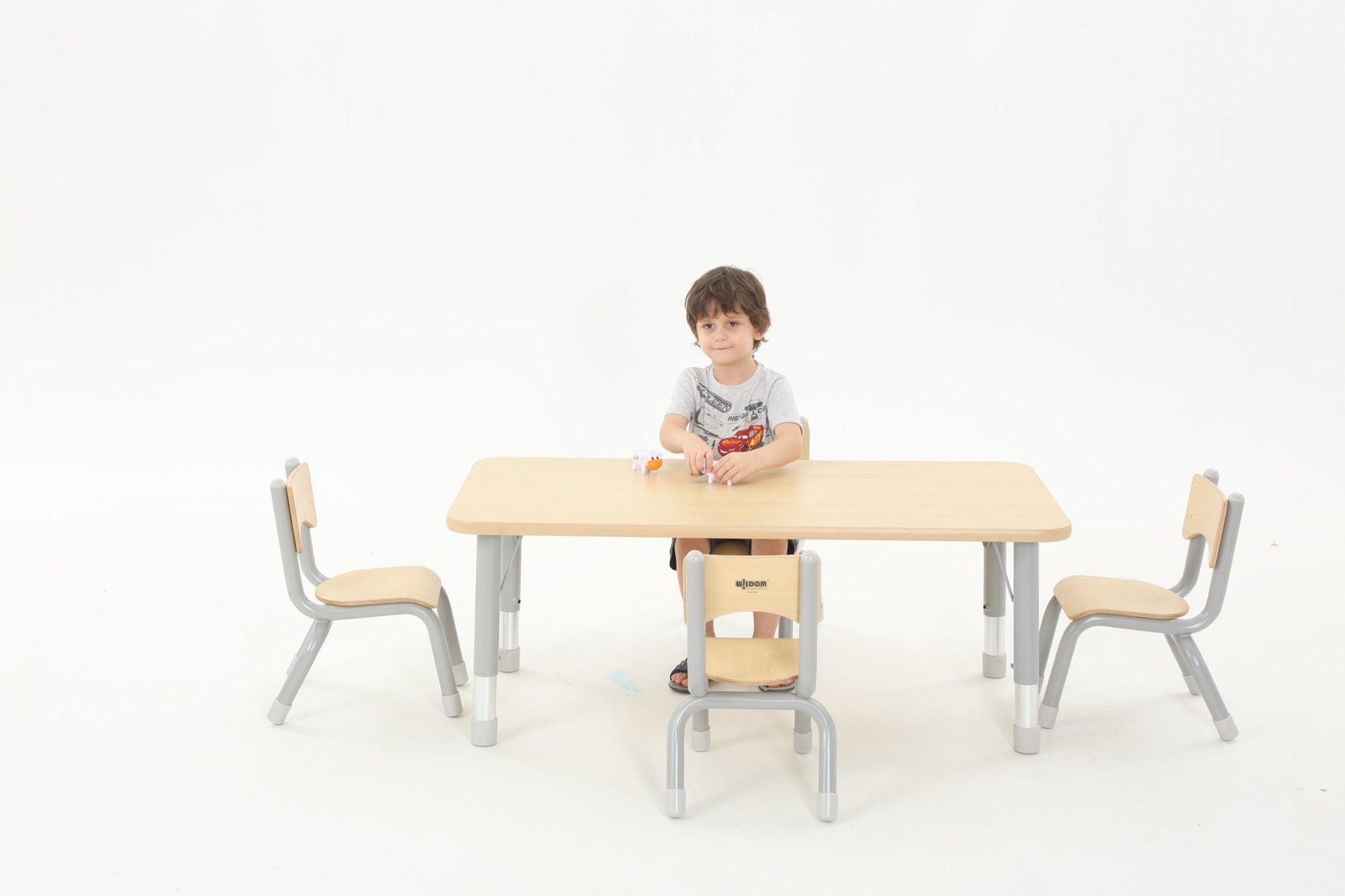 Wisdom - Stoelen voor klaslokaal Owlaf set 4stuks - 26cm - Playlaan