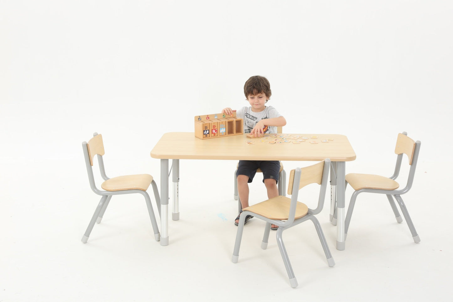 Wisdom - Stoelen voor klaslokaal Owlaf set 4stuks - 35 cm - Playlaan