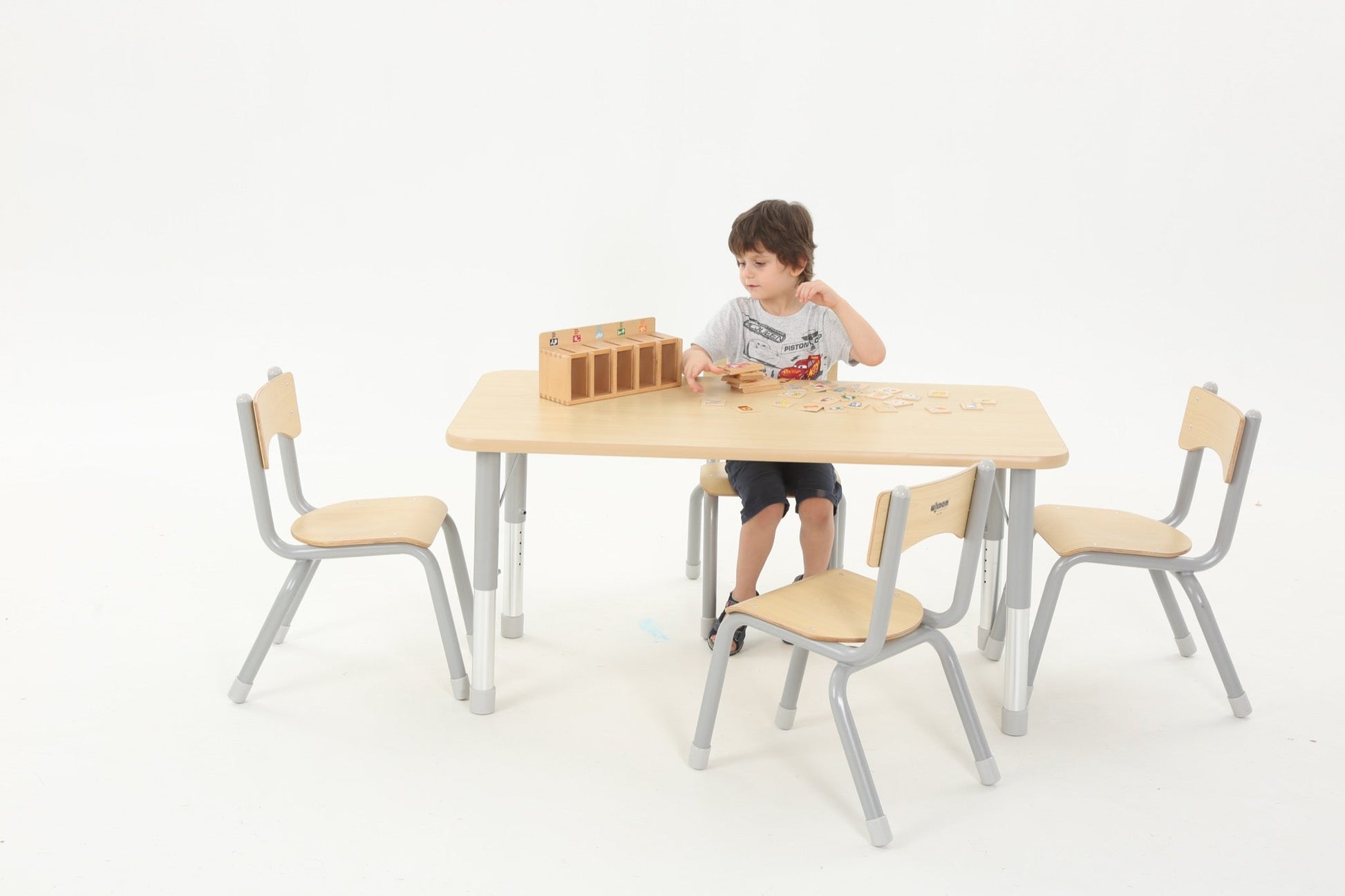 Wisdom - Stoelen voor klaslokaal Owlaf set 4stuks - 35 cm - Playlaan