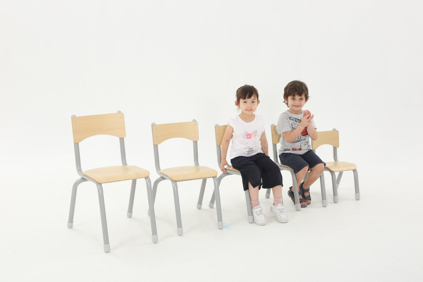 Wisdom - Stoelen voor klaslokaal Owlaf set 4stuks - 35 cm - Playlaan