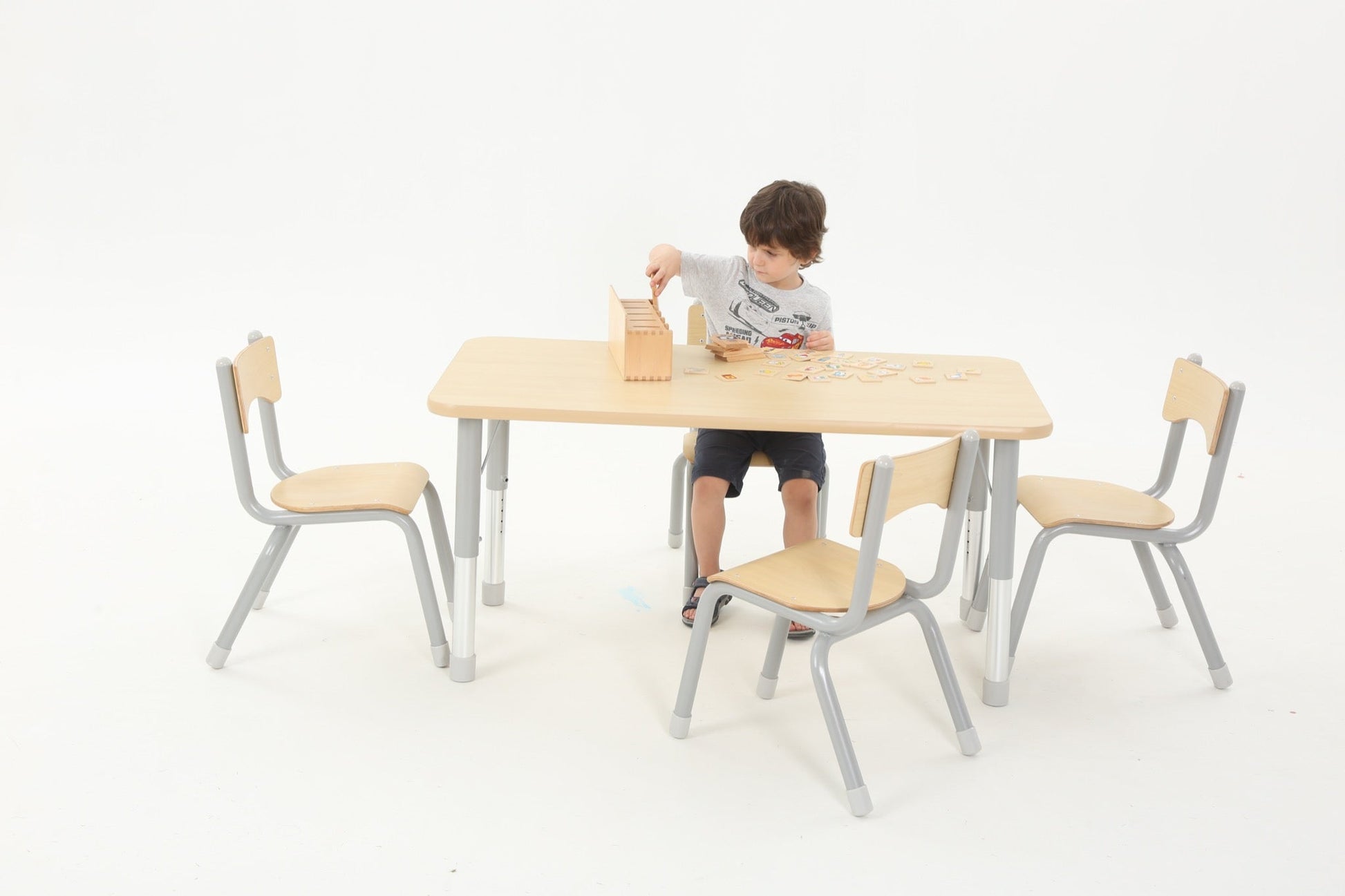 Wisdom - Stoelen voor klaslokaal Owlaf set 4stuks - 35 cm - Playlaan