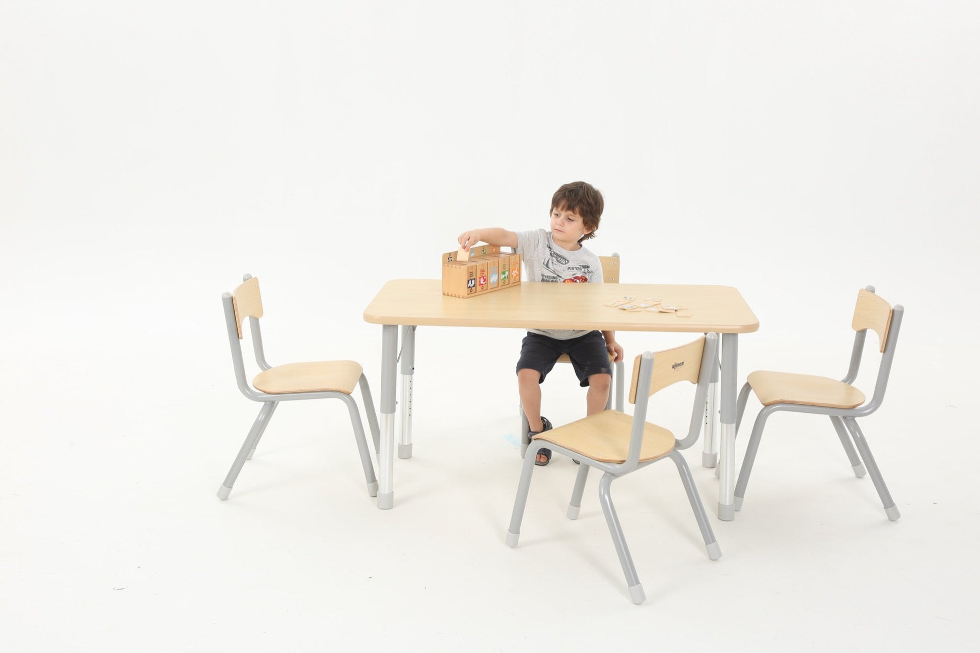 Wisdom - Stoelen voor klaslokaal Owlaf set 4stuks - 38 cm - Playlaan