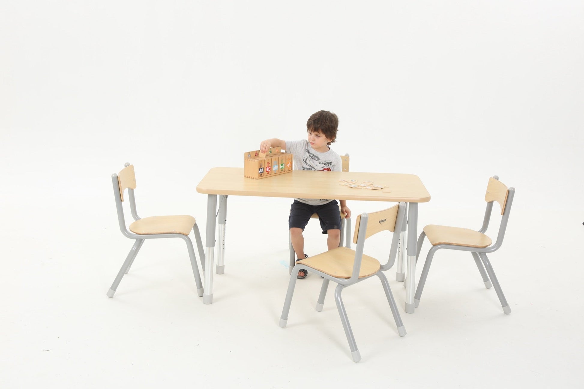 Wisdom - Stoelen voor klaslokaal Owlaf set 4stuks - 38 cm - Playlaan