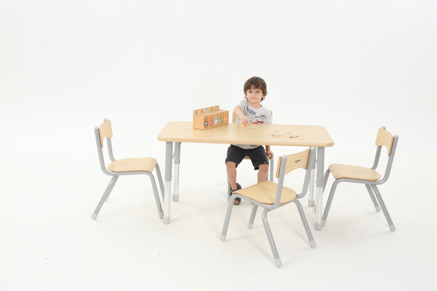 Wisdom - Stoelen voor klaslokaal Owlaf set 4stuks - 38 cm - Playlaan