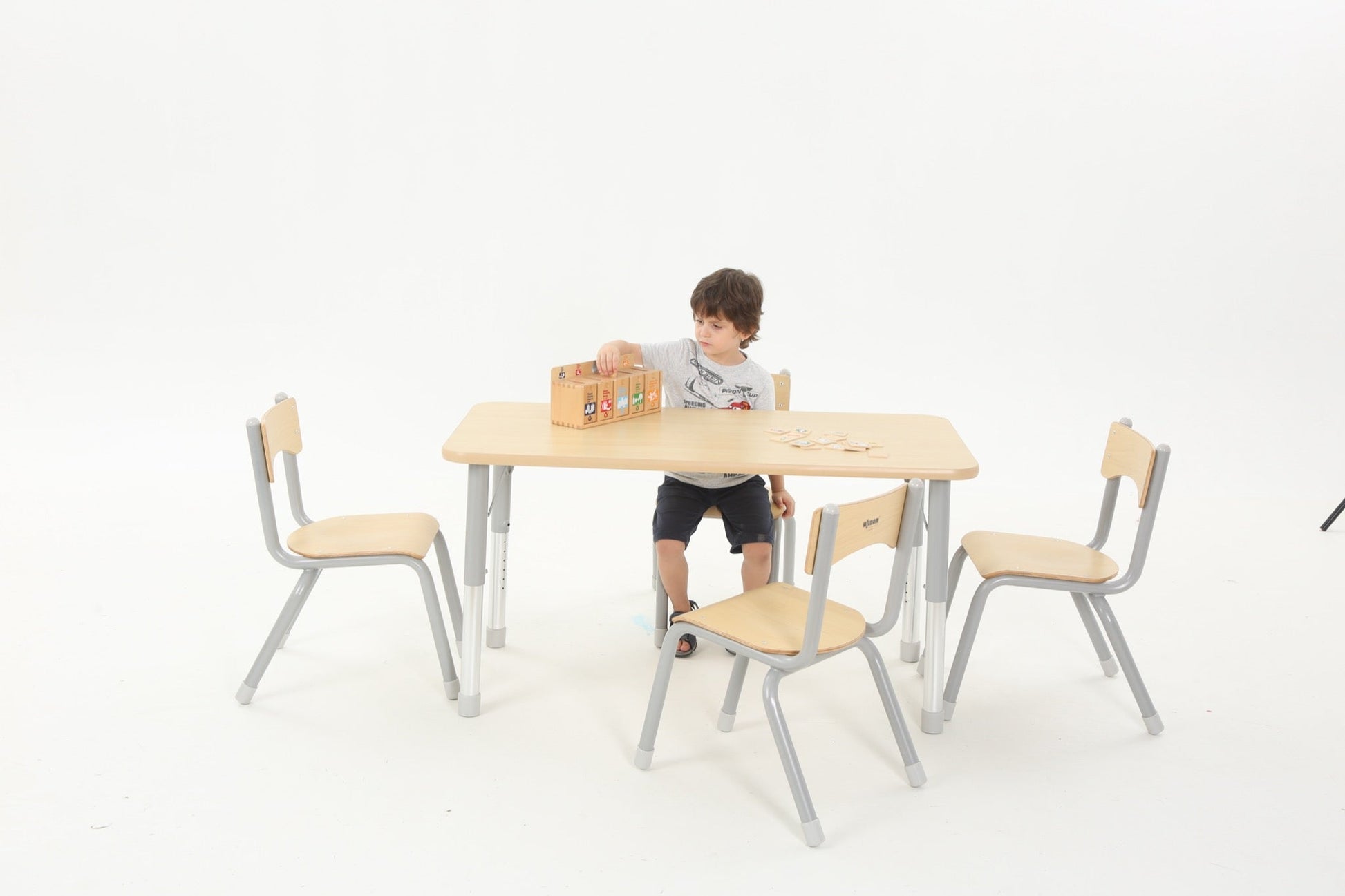 Wisdom - Stoelen voor klaslokaal Owlaf set 4stuks - 38 cm - Playlaan