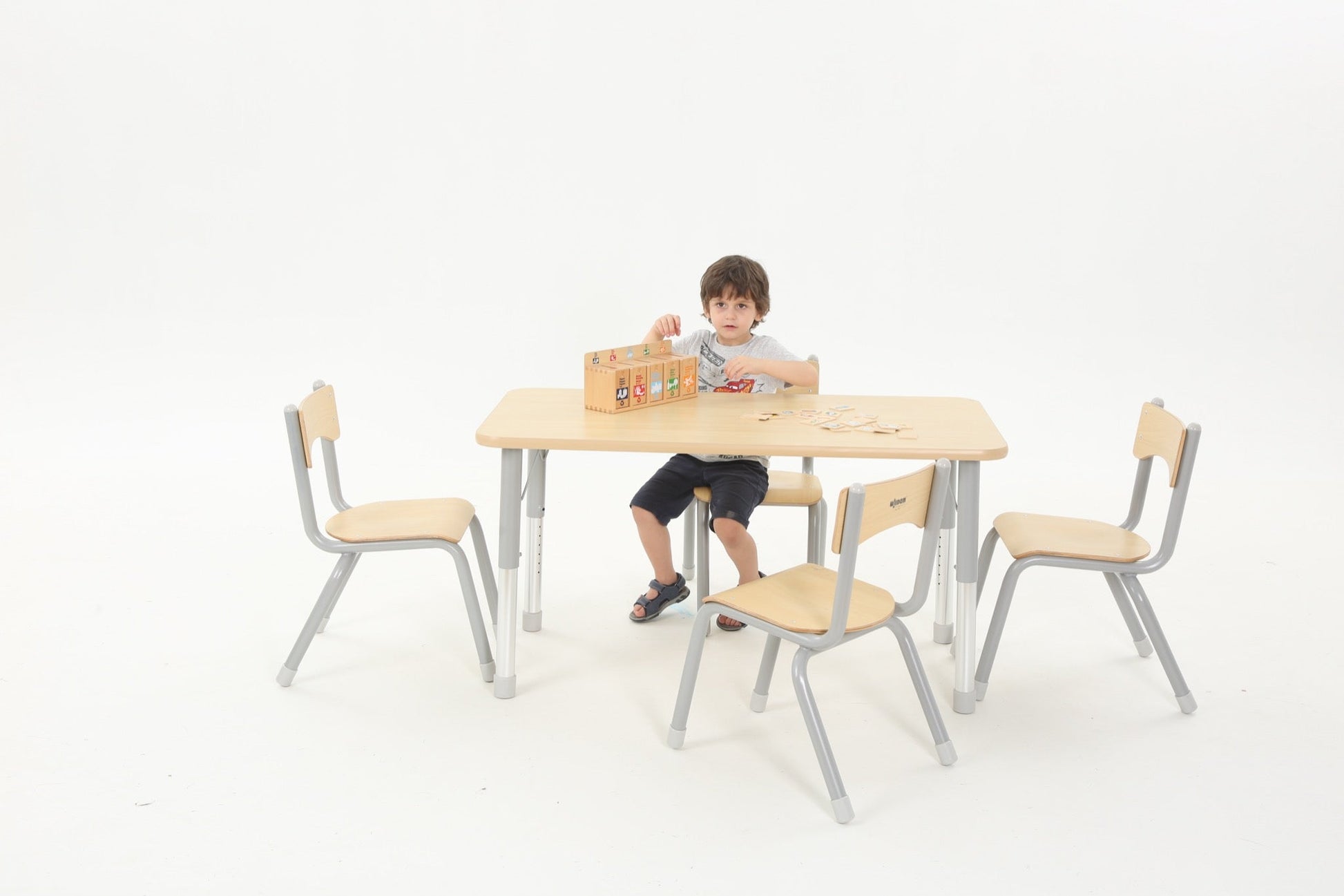 Wisdom - Stoelen voor klaslokaal Owlaf set 4stuks - 38 cm - Playlaan