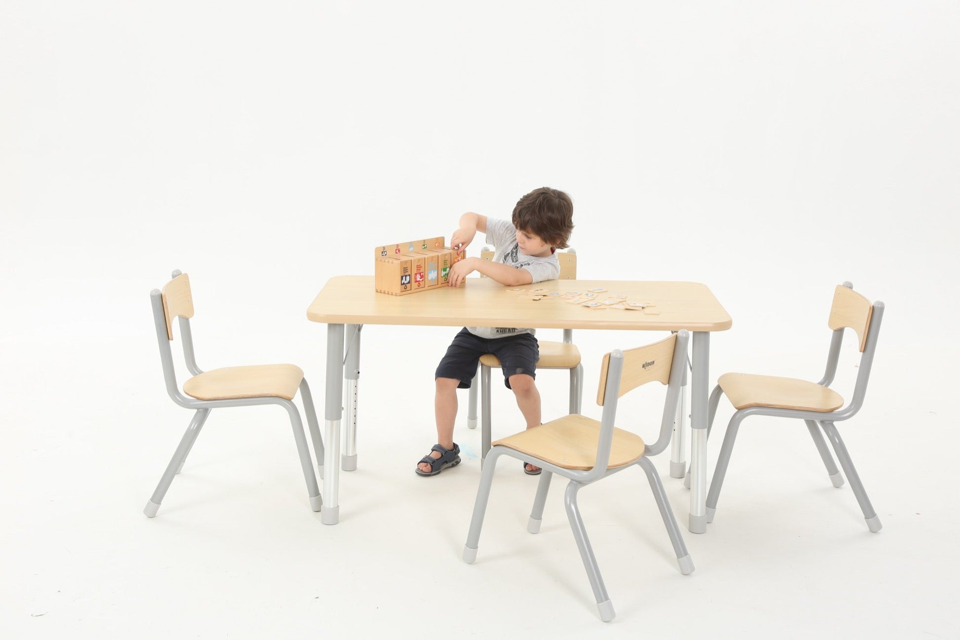 Wisdom - Stoelen voor klaslokaal Owlaf set 4stuks - 38 cm - Playlaan