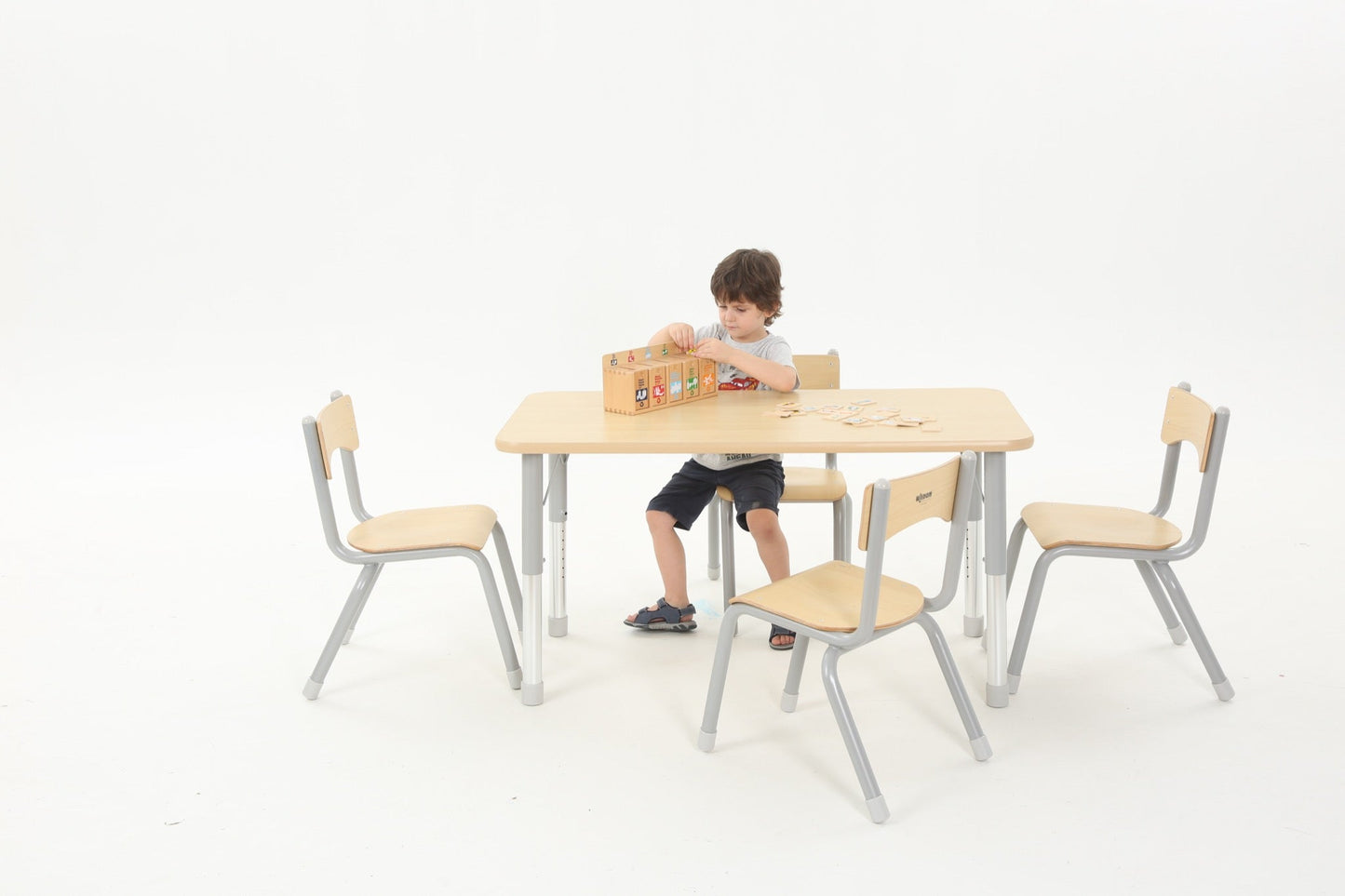 Wisdom - Stoelen voor klaslokaal Owlaf set 4stuks - 38 cm - Playlaan