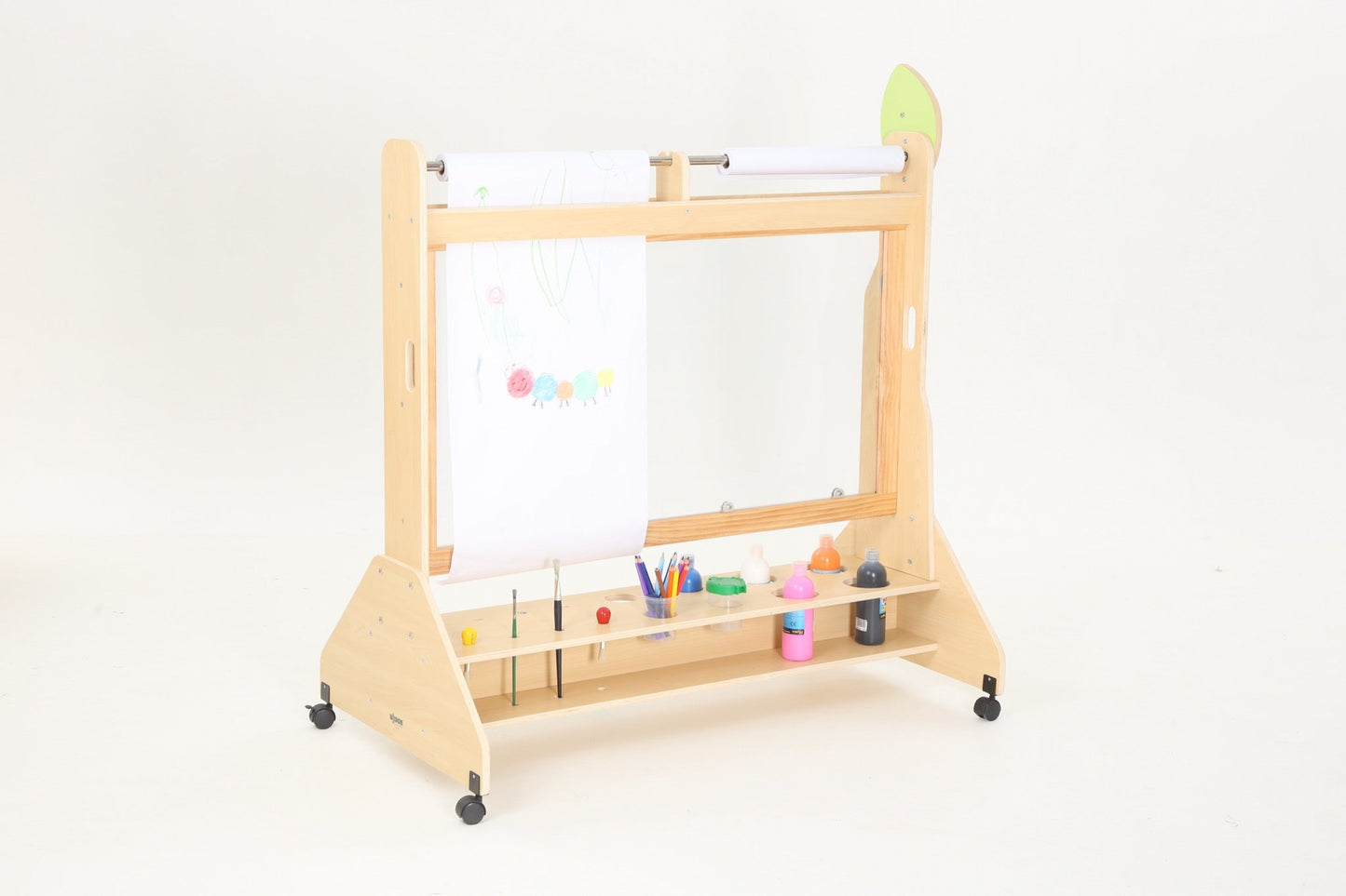 Wisdom - Transparante schildersezel op wieltjes - Playlaan