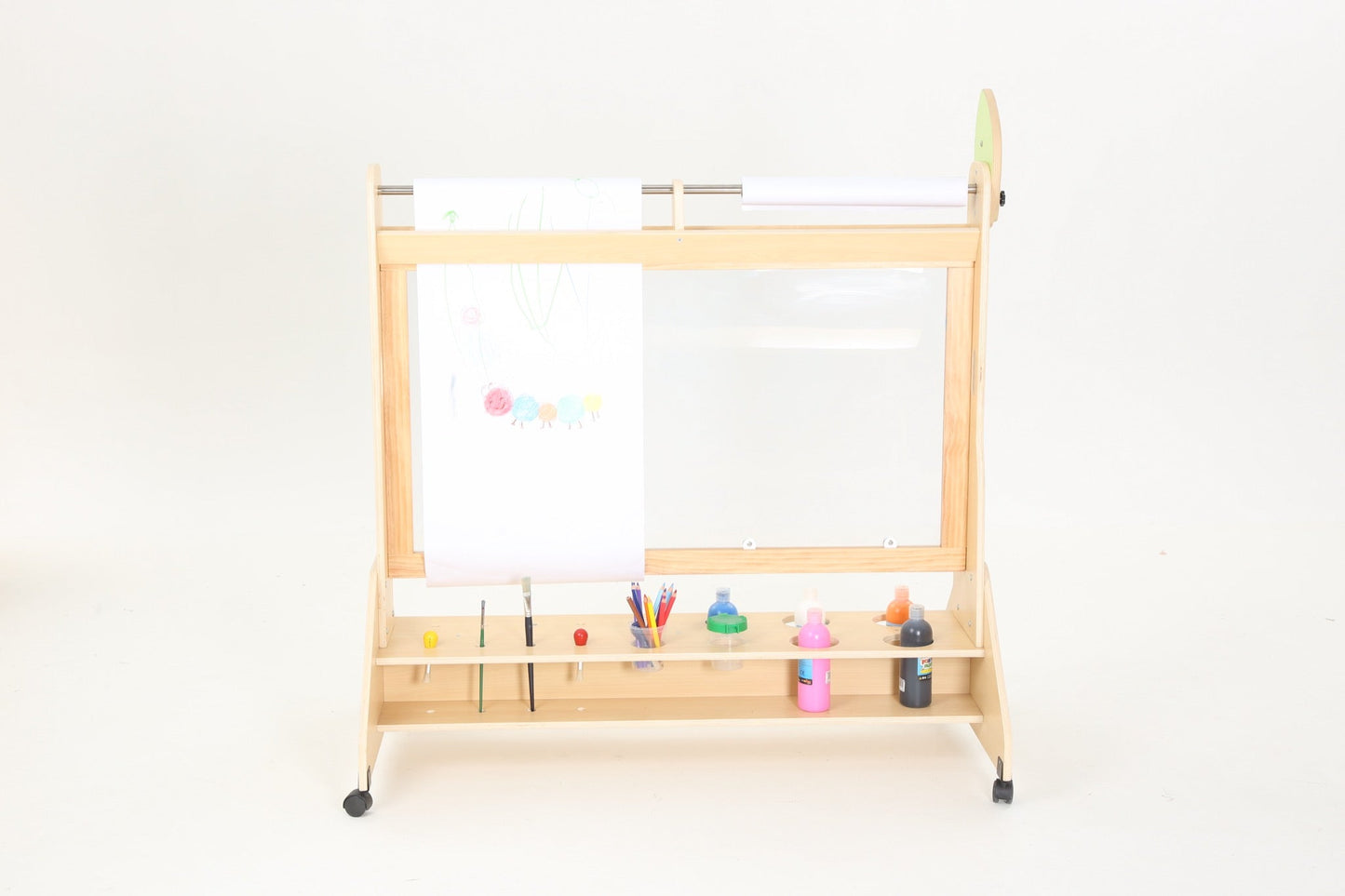 Wisdom - Transparante schildersezel op wieltjes - Playlaan