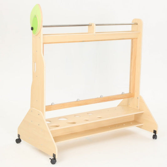 Wisdom - Transparante schildersezel op wieltjes - Playlaan