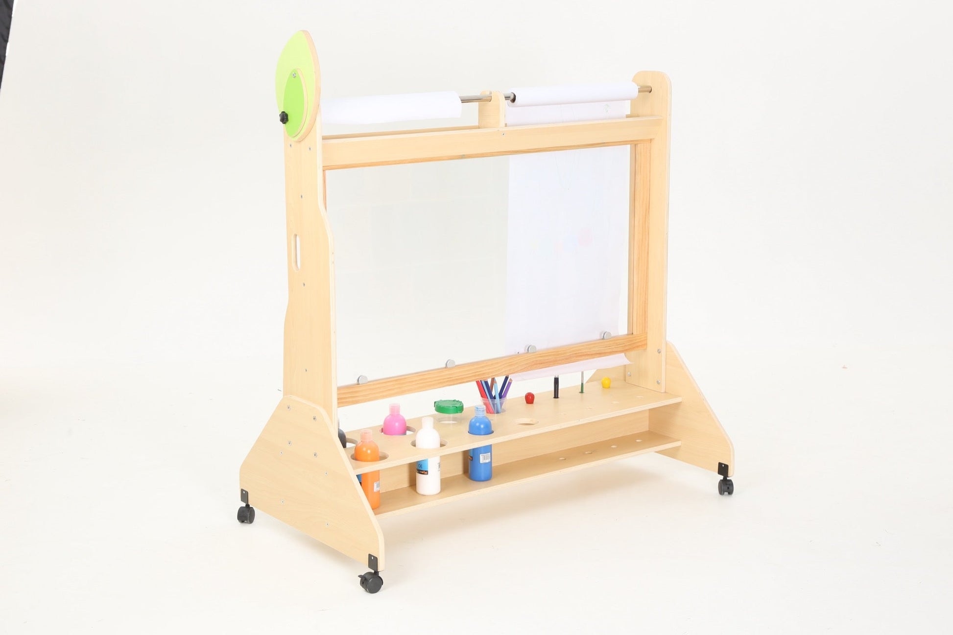 Wisdom - Transparante schildersezel op wieltjes - Playlaan