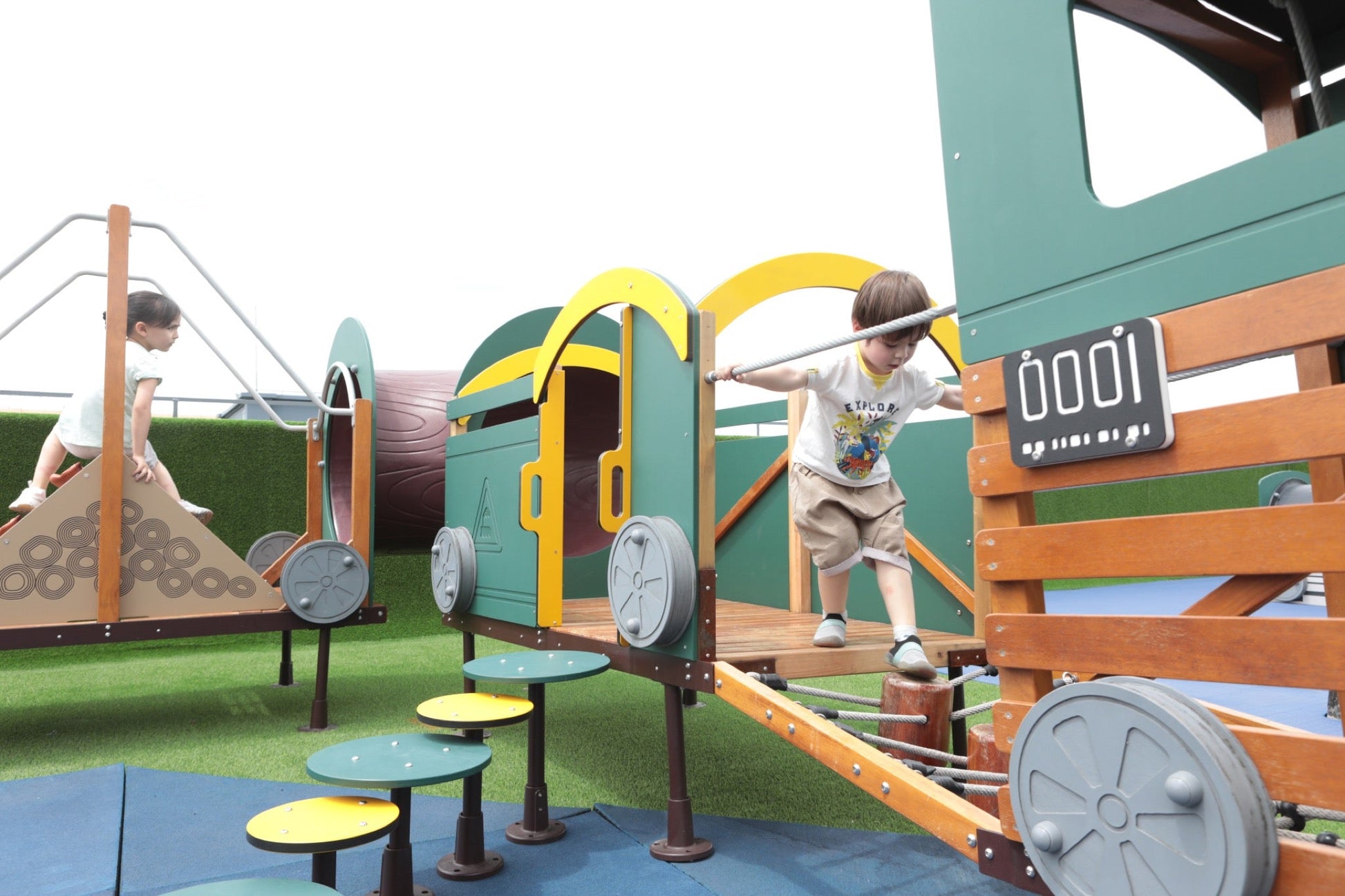 Wisdom - Treinset speeltoestel set van 12 (zonder kruiptunnel) - Playlaan