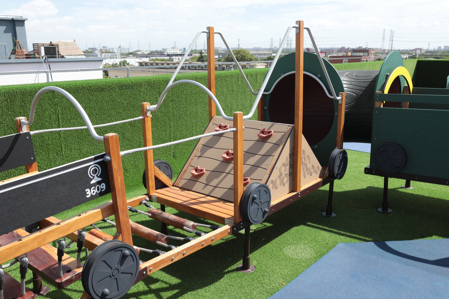 Wisdom - Treinset speeltoestel set van 12 (zonder kruiptunnel) - Playlaan