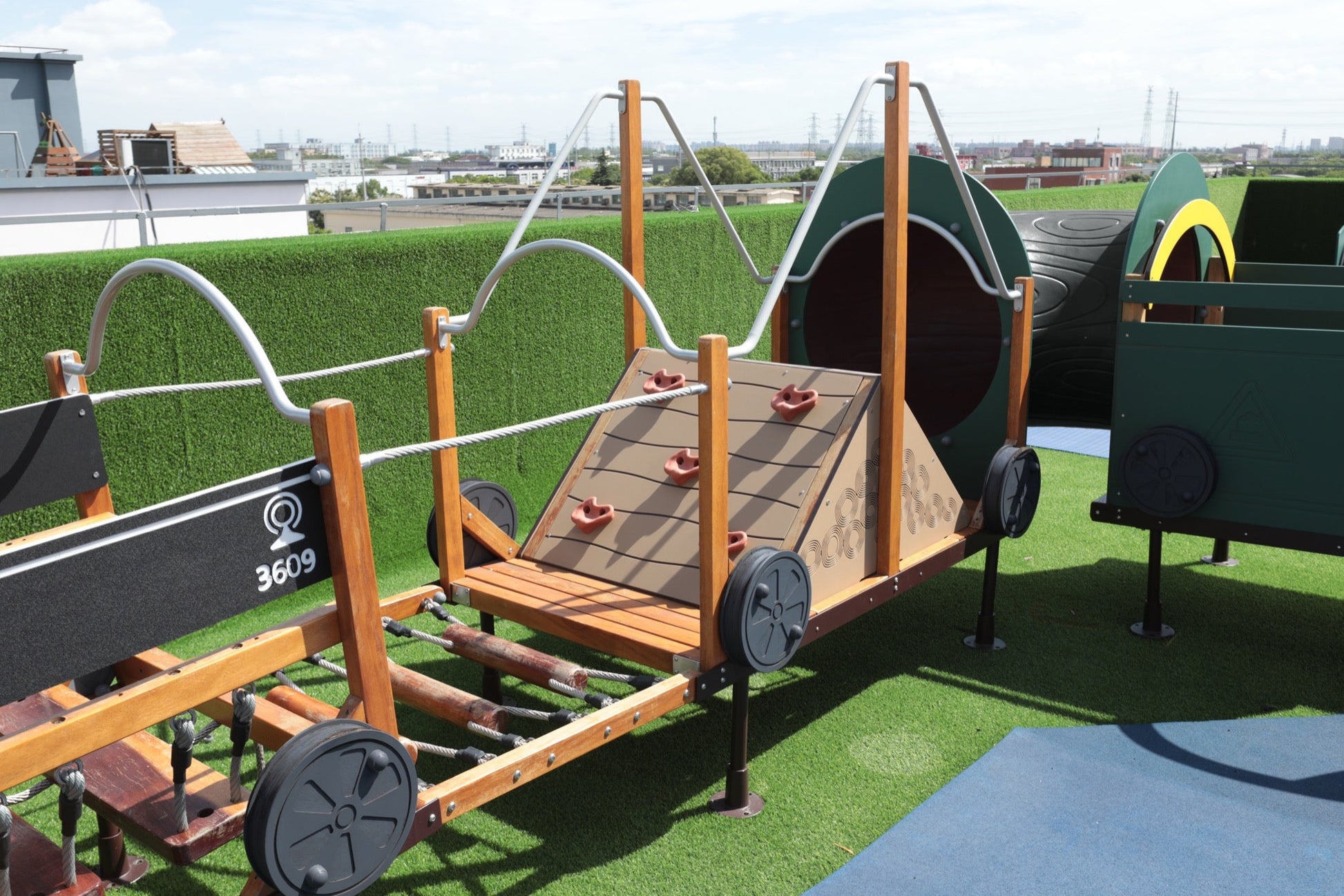 Wisdom - Treinset speeltoestel set van 12 (zonder kruiptunnel) - Playlaan