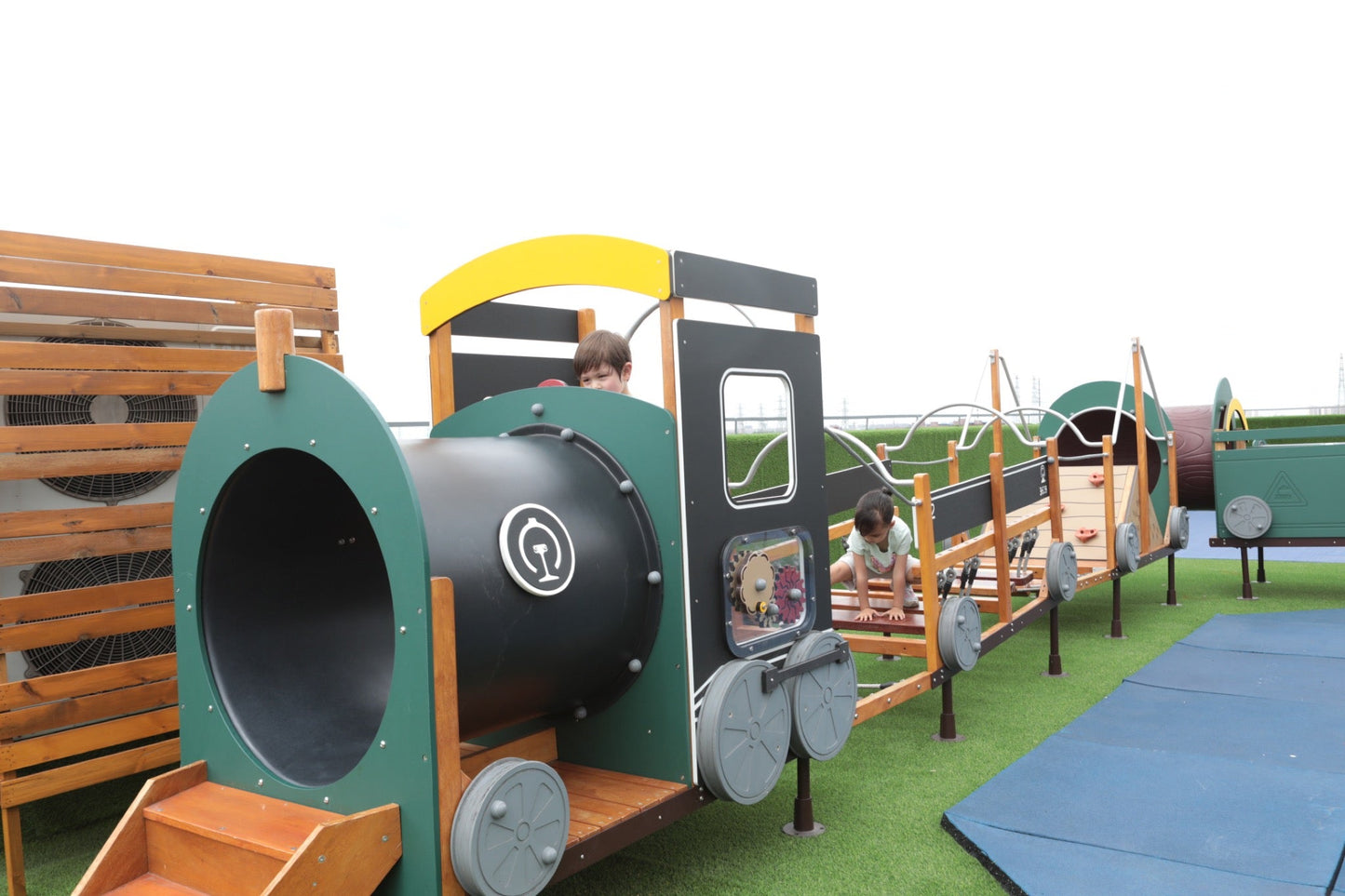 Wisdom - Treinset speeltoestel set van 12 (zonder kruiptunnel) - Playlaan