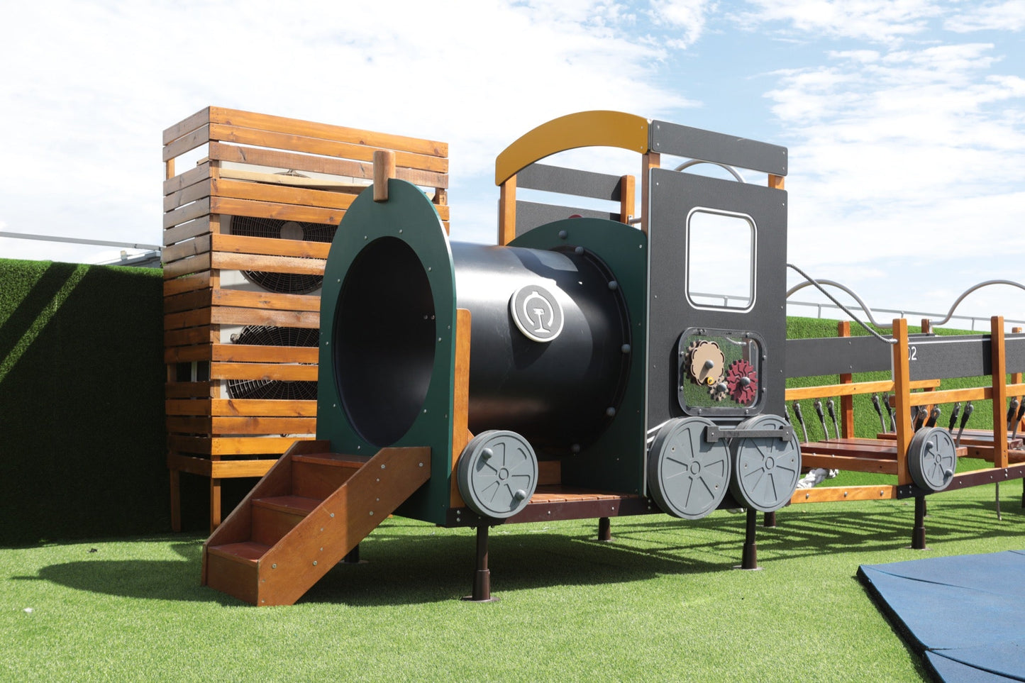 Wisdom - Treinset speeltoestel set van 12 (zonder kruiptunnel) - Playlaan