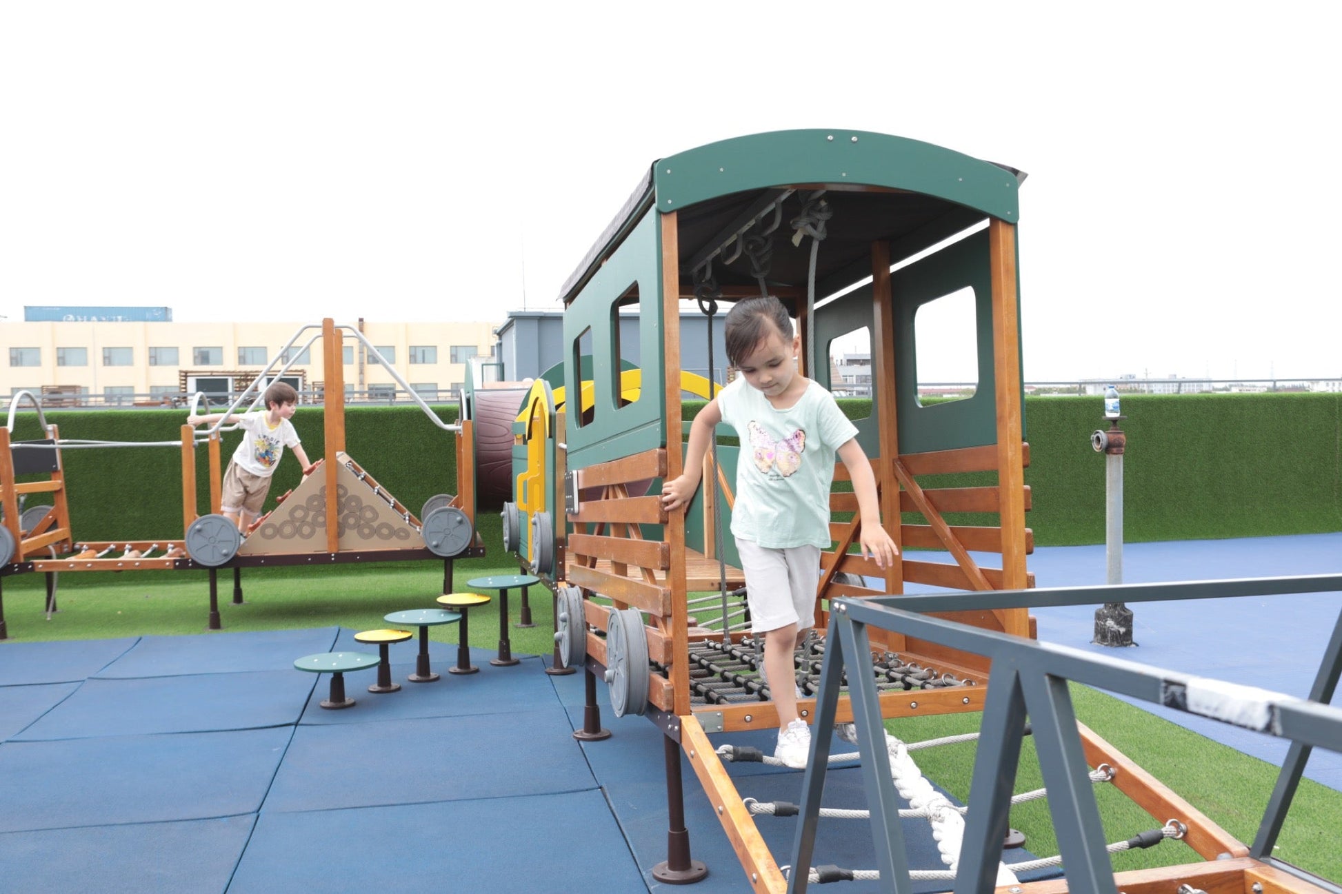 Wisdom - Treinset speeltoestel set van 12 (zonder kruiptunnel) - Playlaan