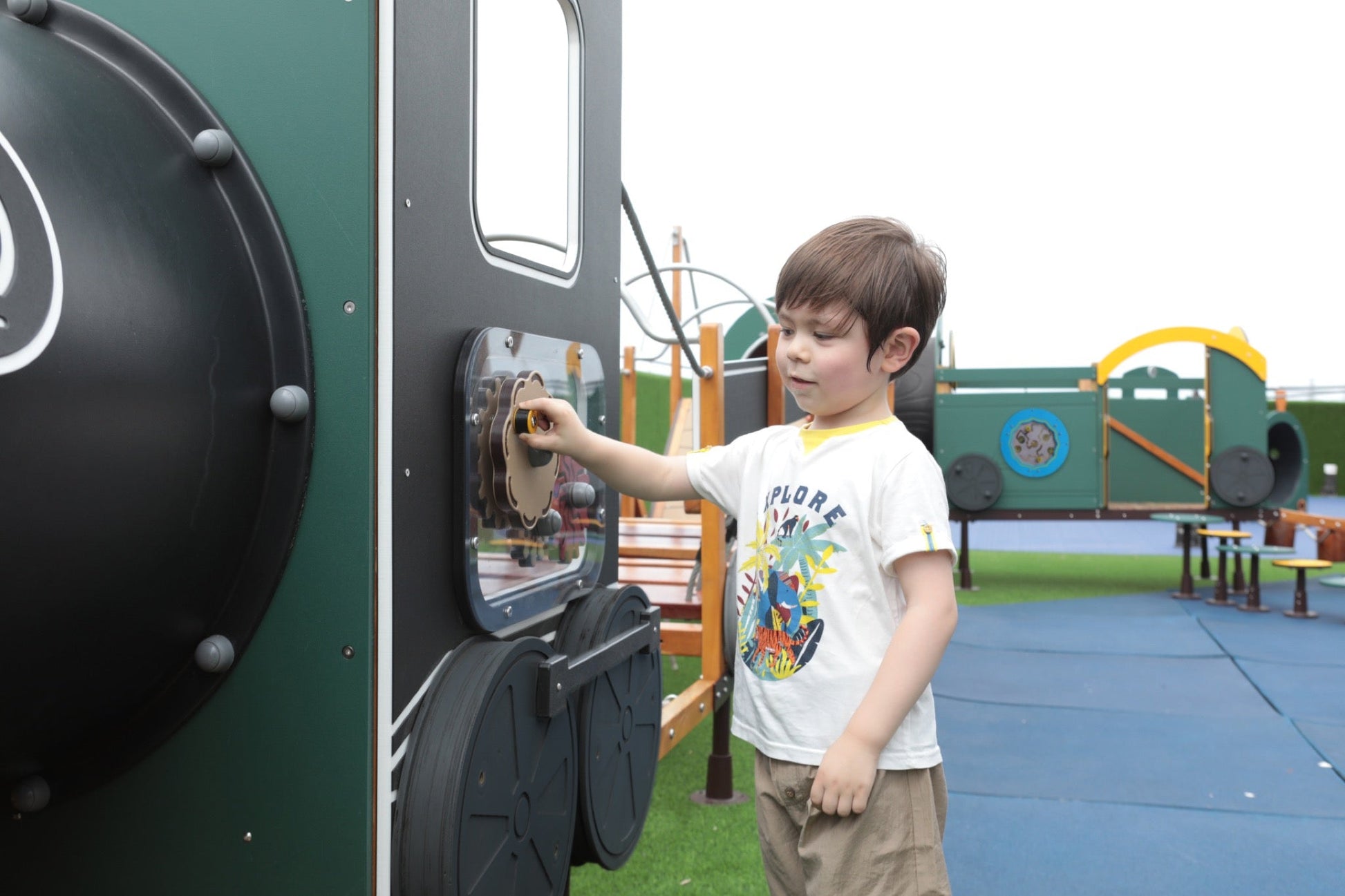 Wisdom - Treinset speeltoestel set van 12 (zonder kruiptunnel) - Playlaan