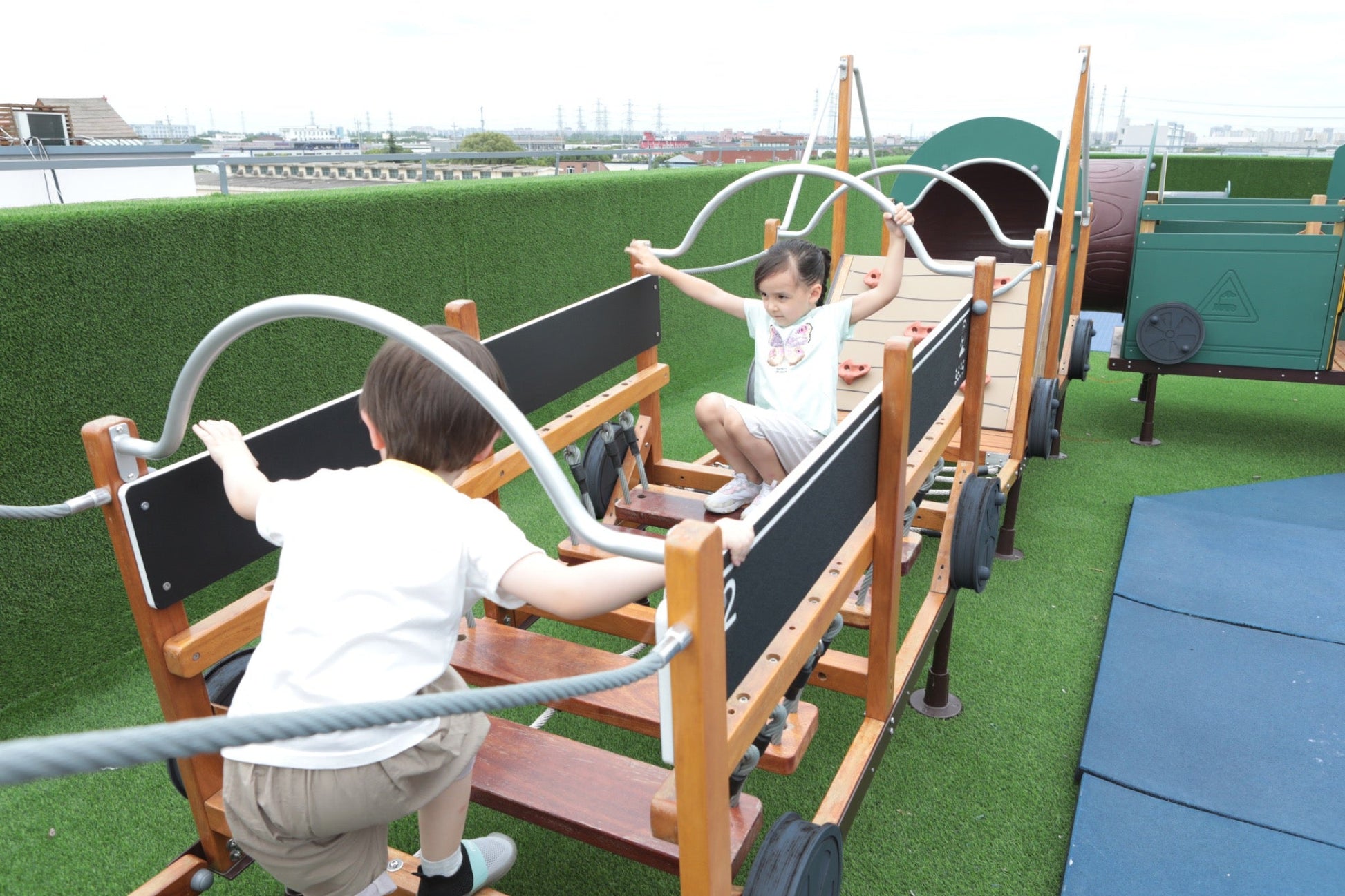 Wisdom - Treinset speeltoestel set van 12 (zonder kruiptunnel) - Playlaan