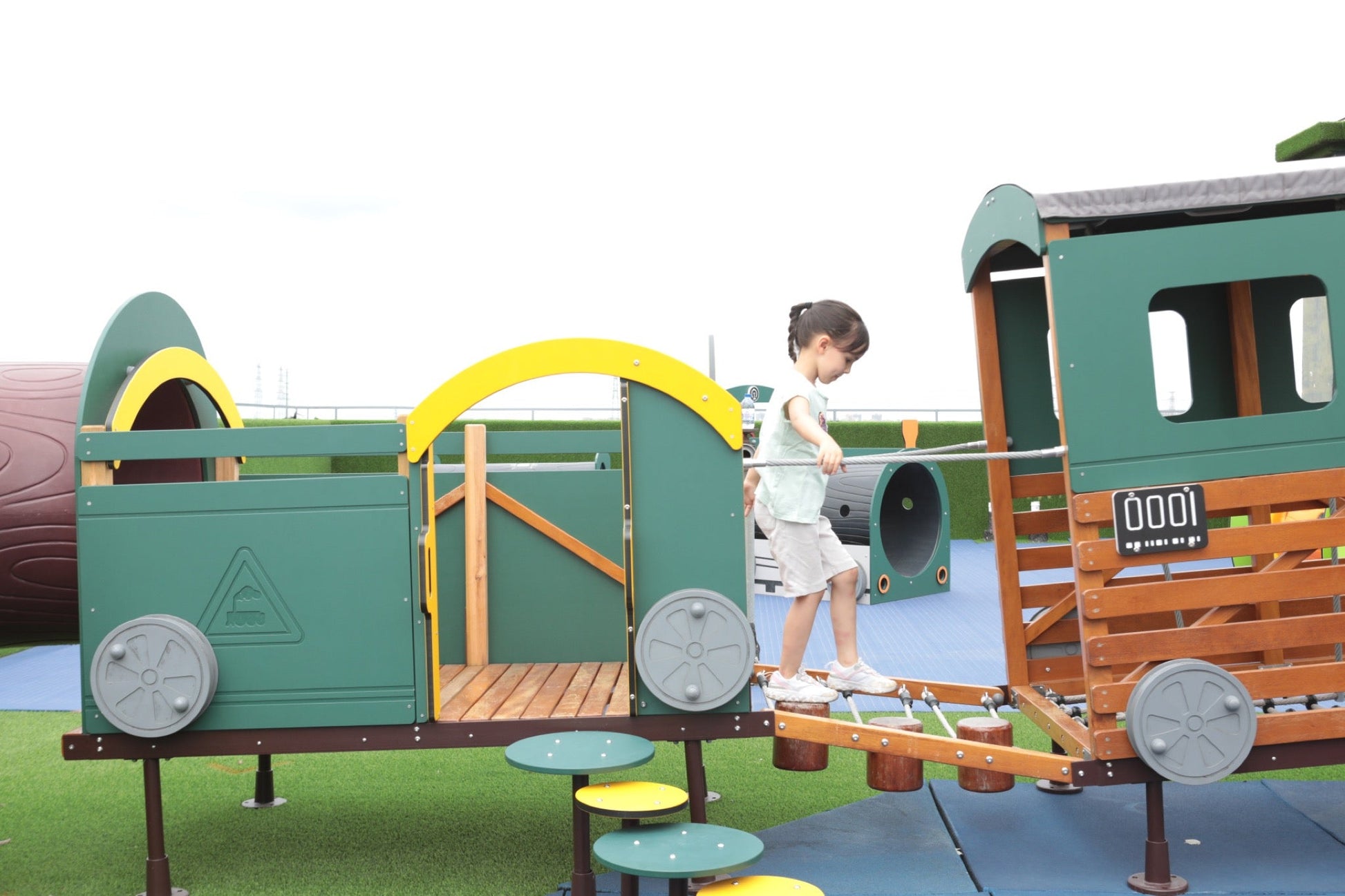 Wisdom - Treinset speeltoestel set van 12 (zonder kruiptunnel) - Playlaan