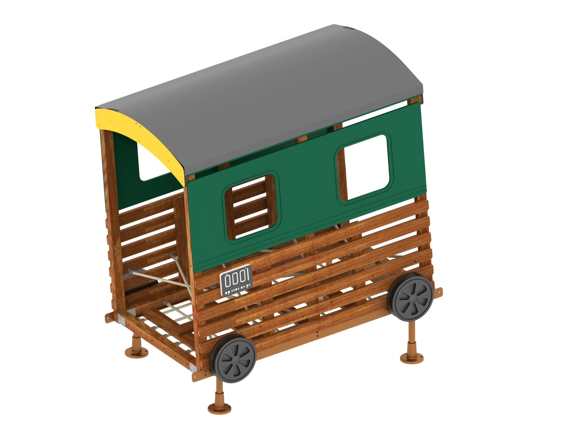 Wisdom - Treinset speeltoestel set van 12 (zonder kruiptunnel) - Playlaan