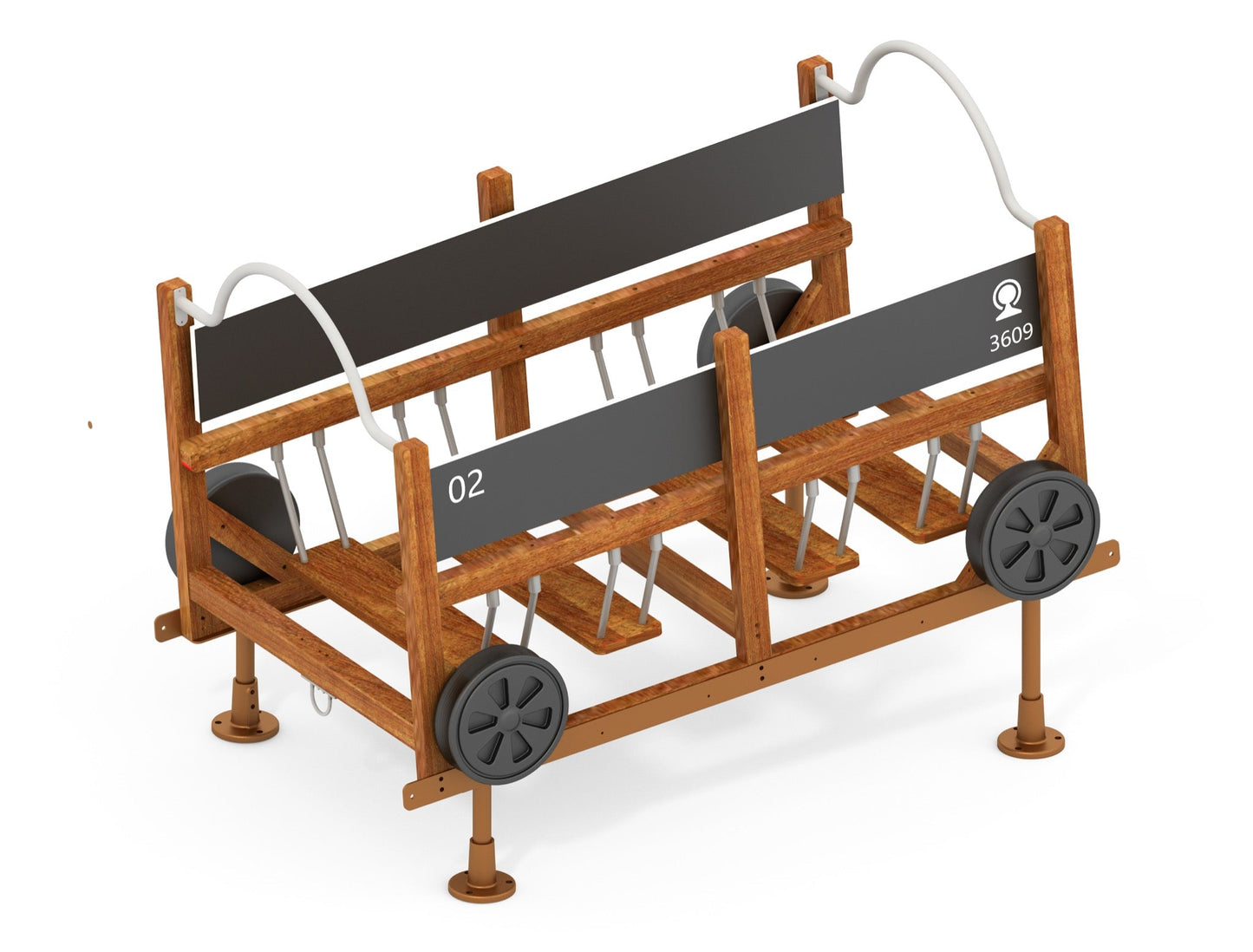 Wisdom - Treinset speeltoestel set van 12 (zonder kruiptunnel) - Playlaan