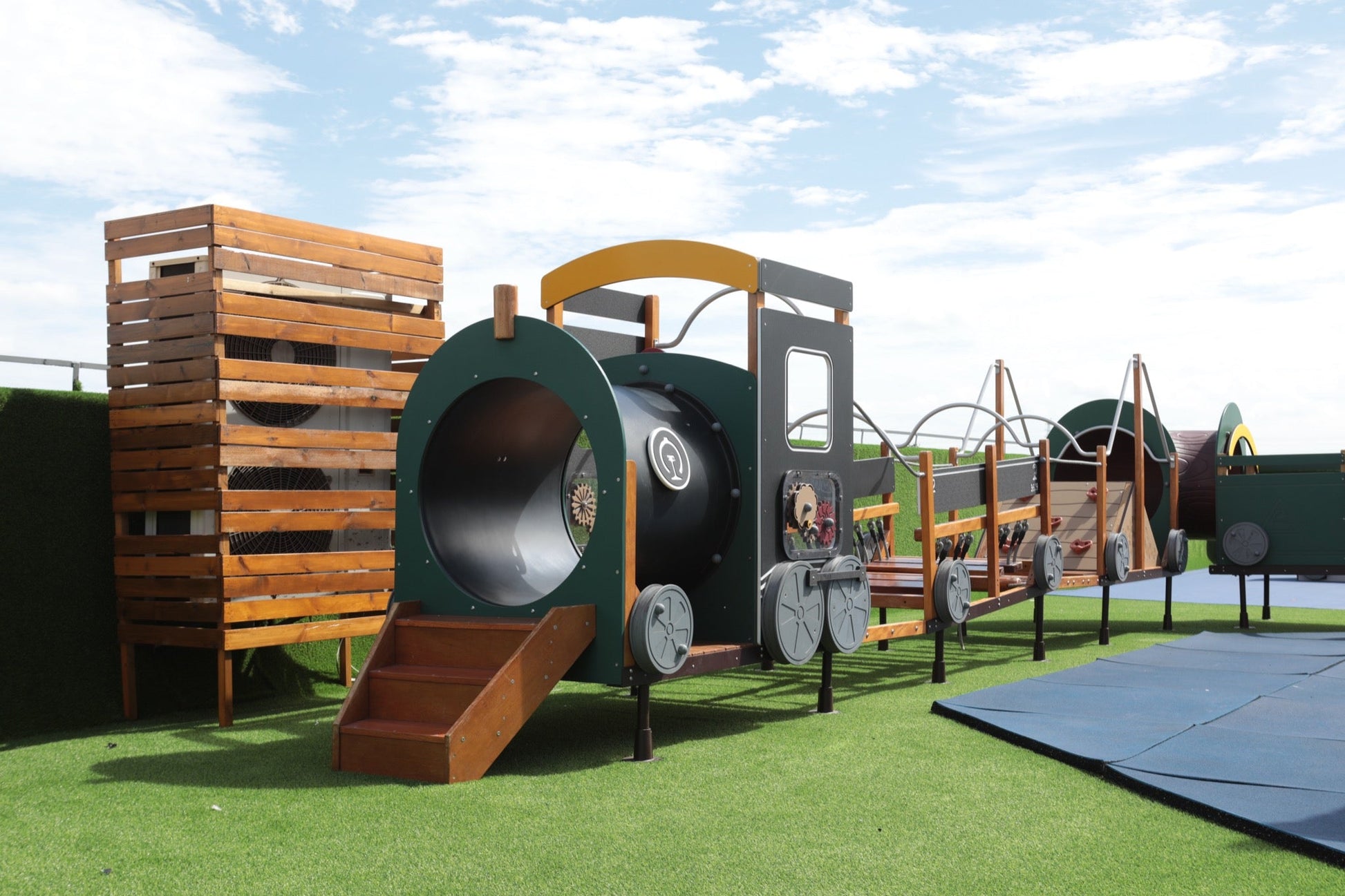 Wisdom - Treinset speeltoestel set van 12 (zonder kruiptunnel) - Playlaan