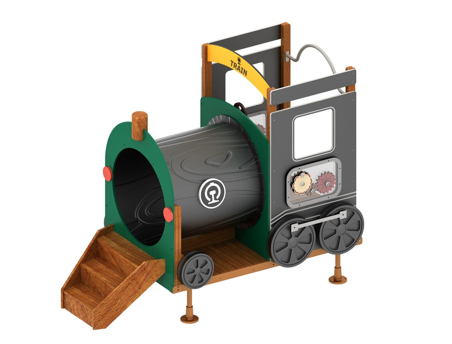 Wisdom - Treinset speeltoestel set van 12 (zonder kruiptunnel) - Playlaan
