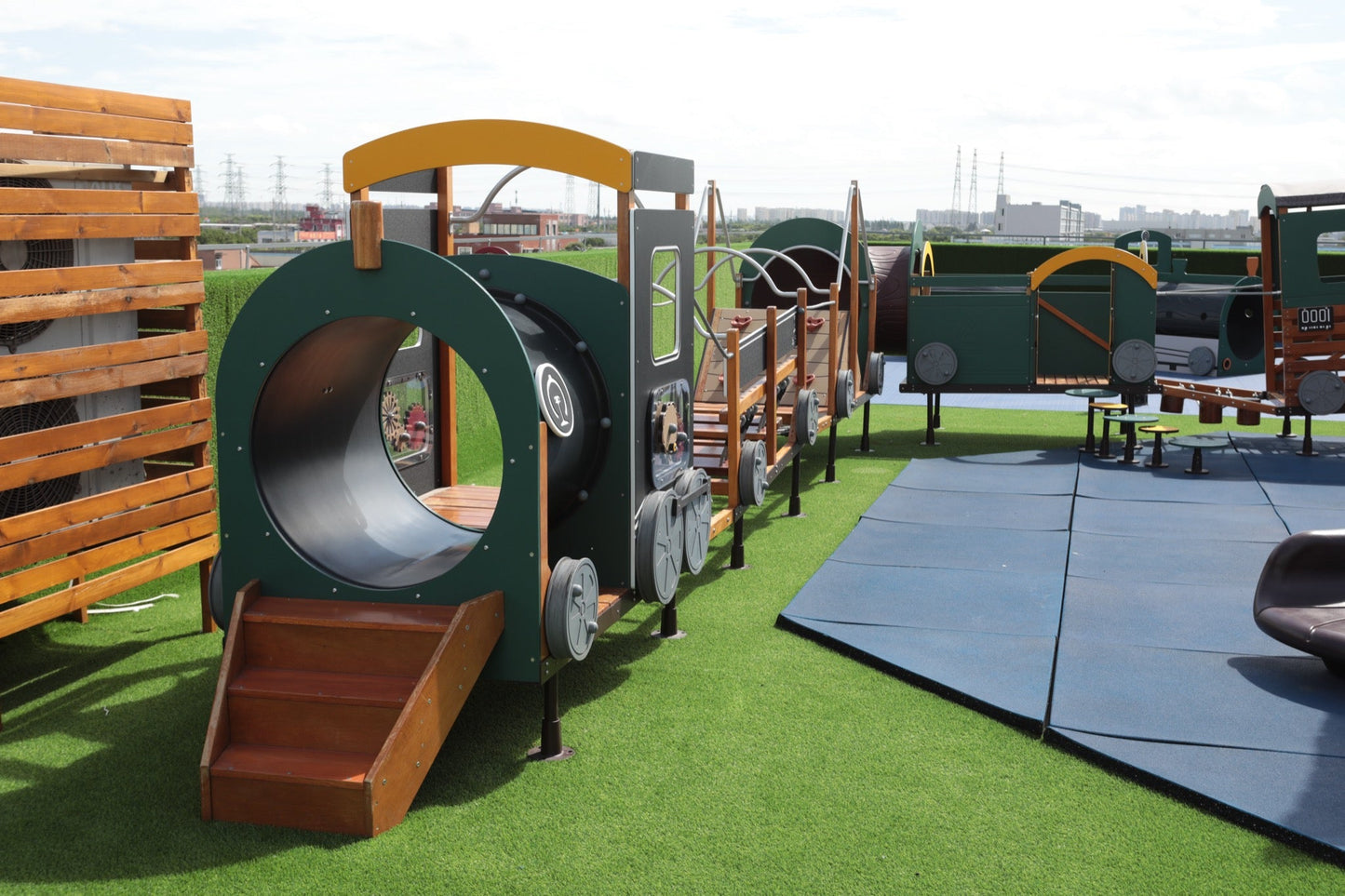 Wisdom - Treinset speeltoestel set van 12 (zonder kruiptunnel) - Playlaan