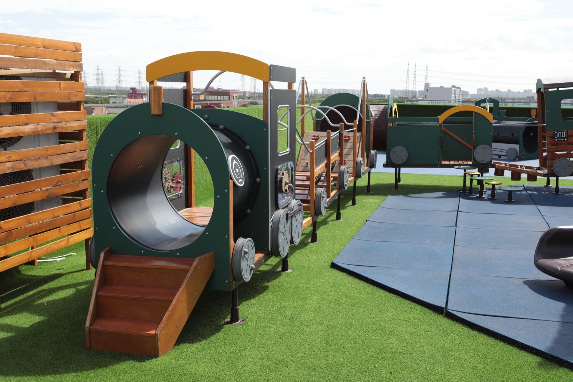 Wisdom - Treinset speeltoestel set van 12 (zonder kruiptunnel) - Playlaan