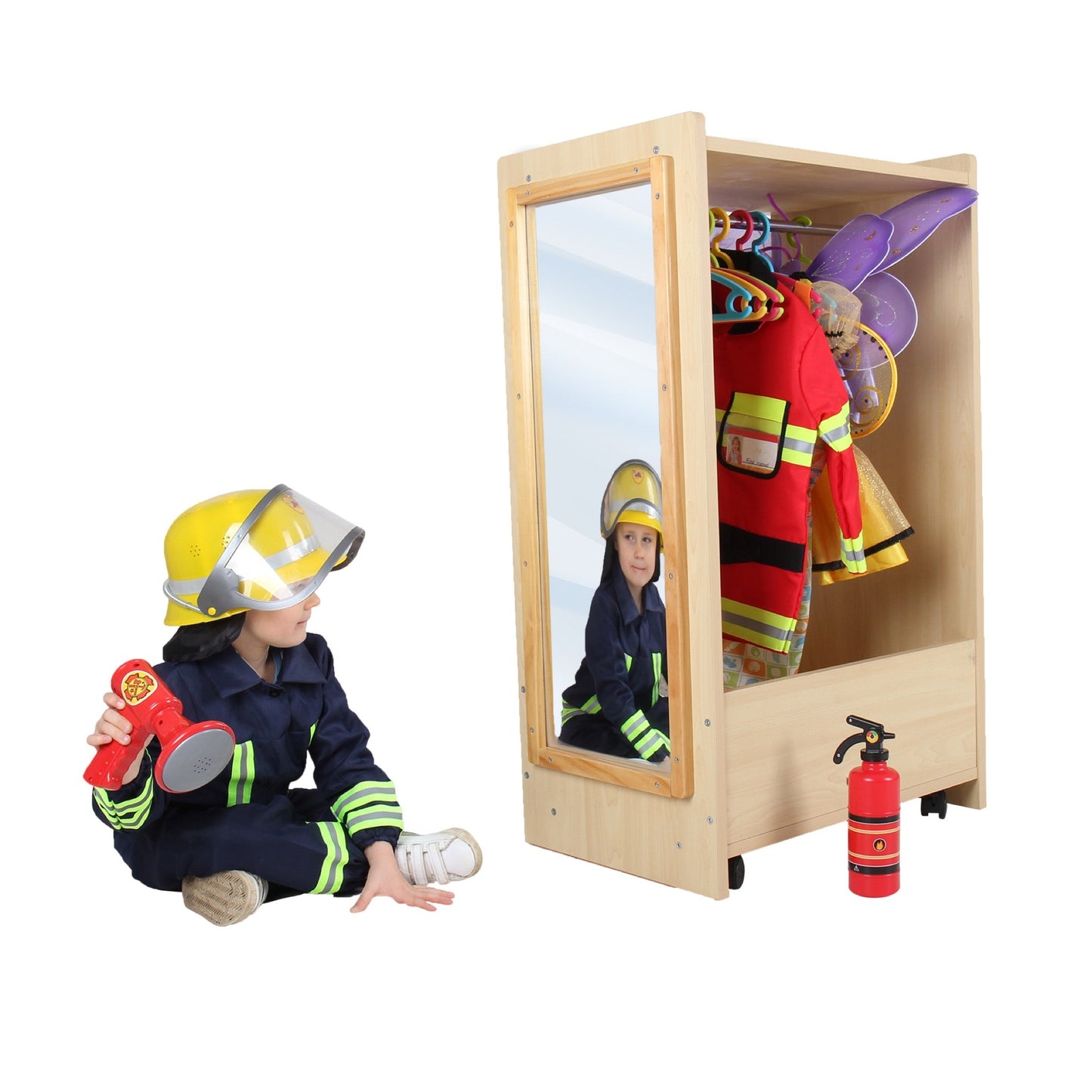 Wisdom - Verrijdbare verkleed trolley met opbergruimte - Playlaan