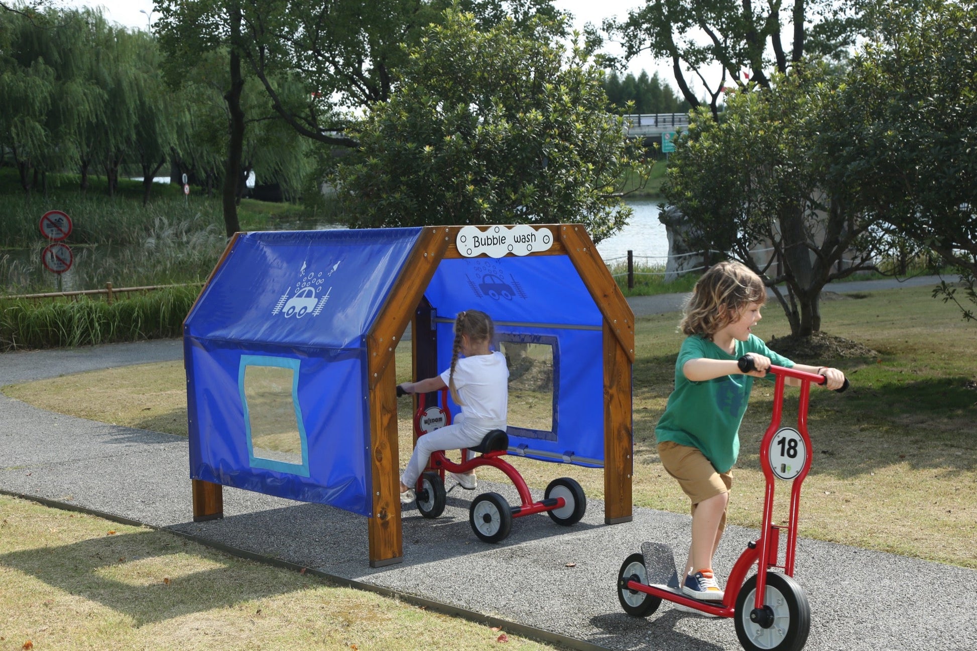 Wisdom - Wisdom - Bubbel wastunnel voor fietsen - Playlaan