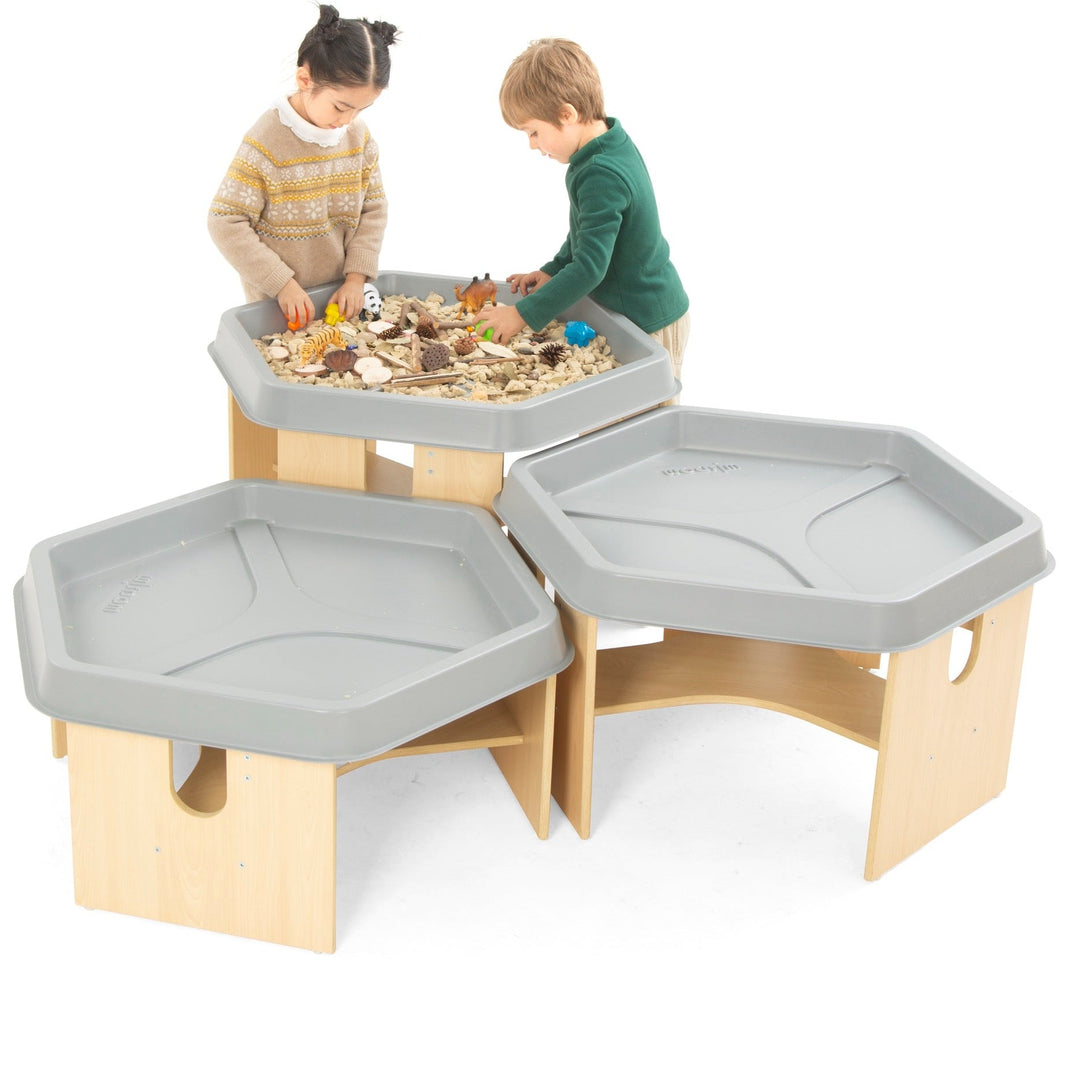 Wisdom - Wisdom - Modulaire hexagon speeltafels Owlaf – set van 3 - Playlaan