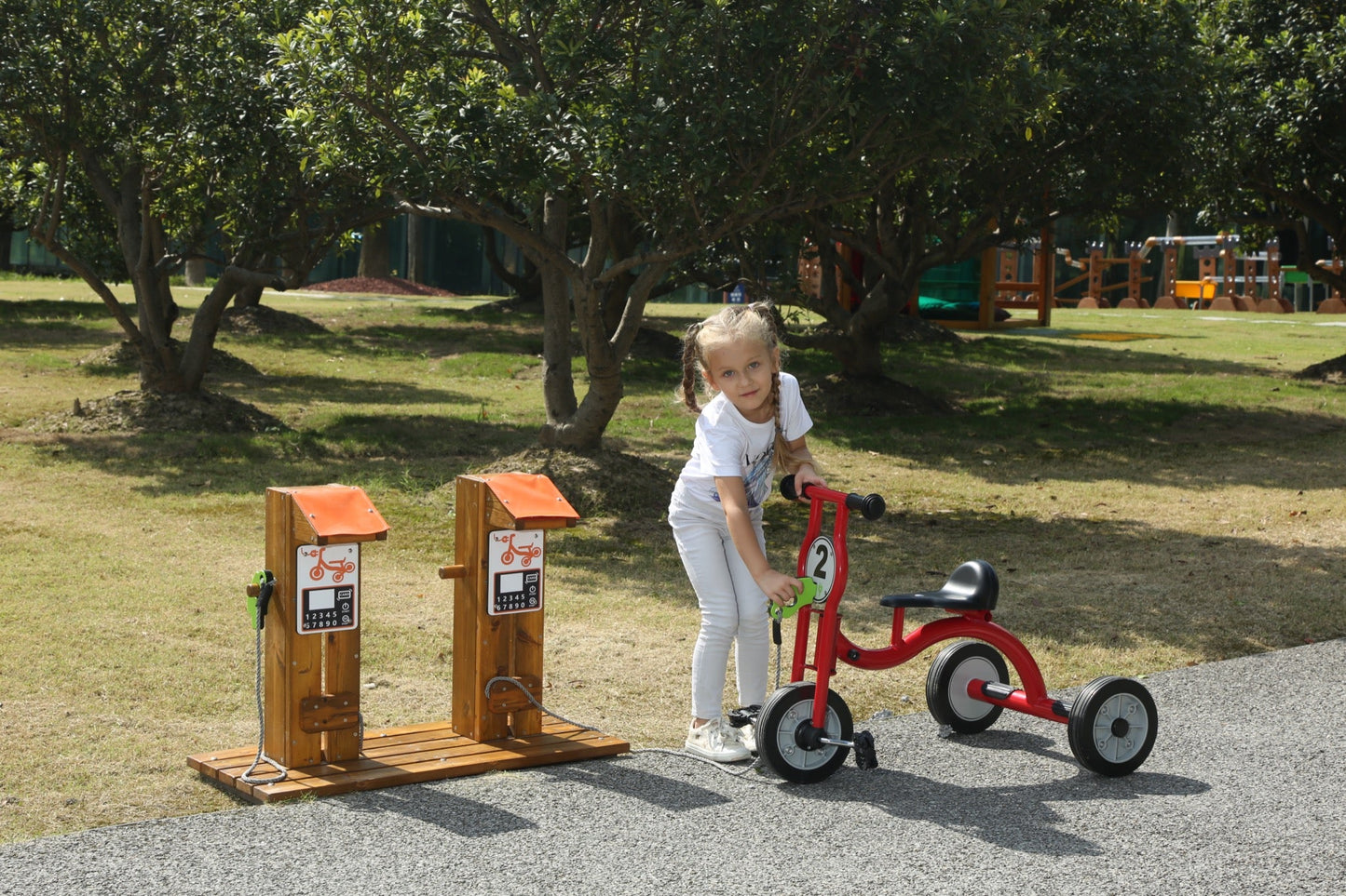 Wisdom - Wisdom - Oplaadstation voor kinderfietsen en driewielers - Playlaan