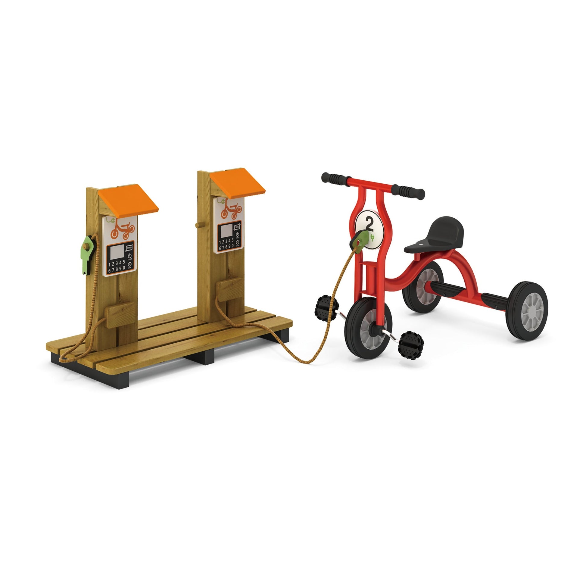 Wisdom - Wisdom - Oplaadstation voor kinderfietsen en driewielers - Playlaan