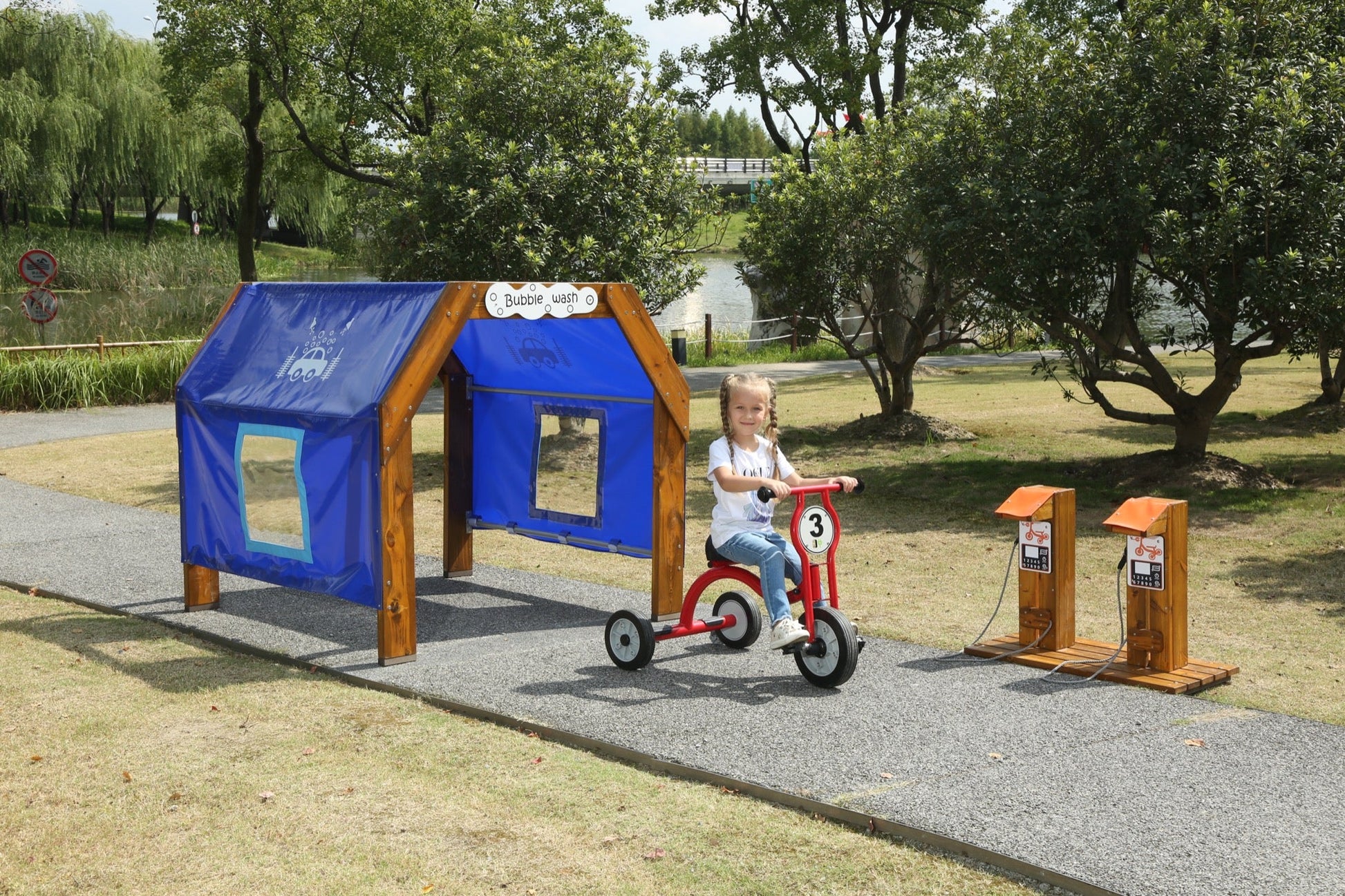 Wisdom - Wisdom - Oplaadstation voor kinderfietsen en driewielers - Playlaan