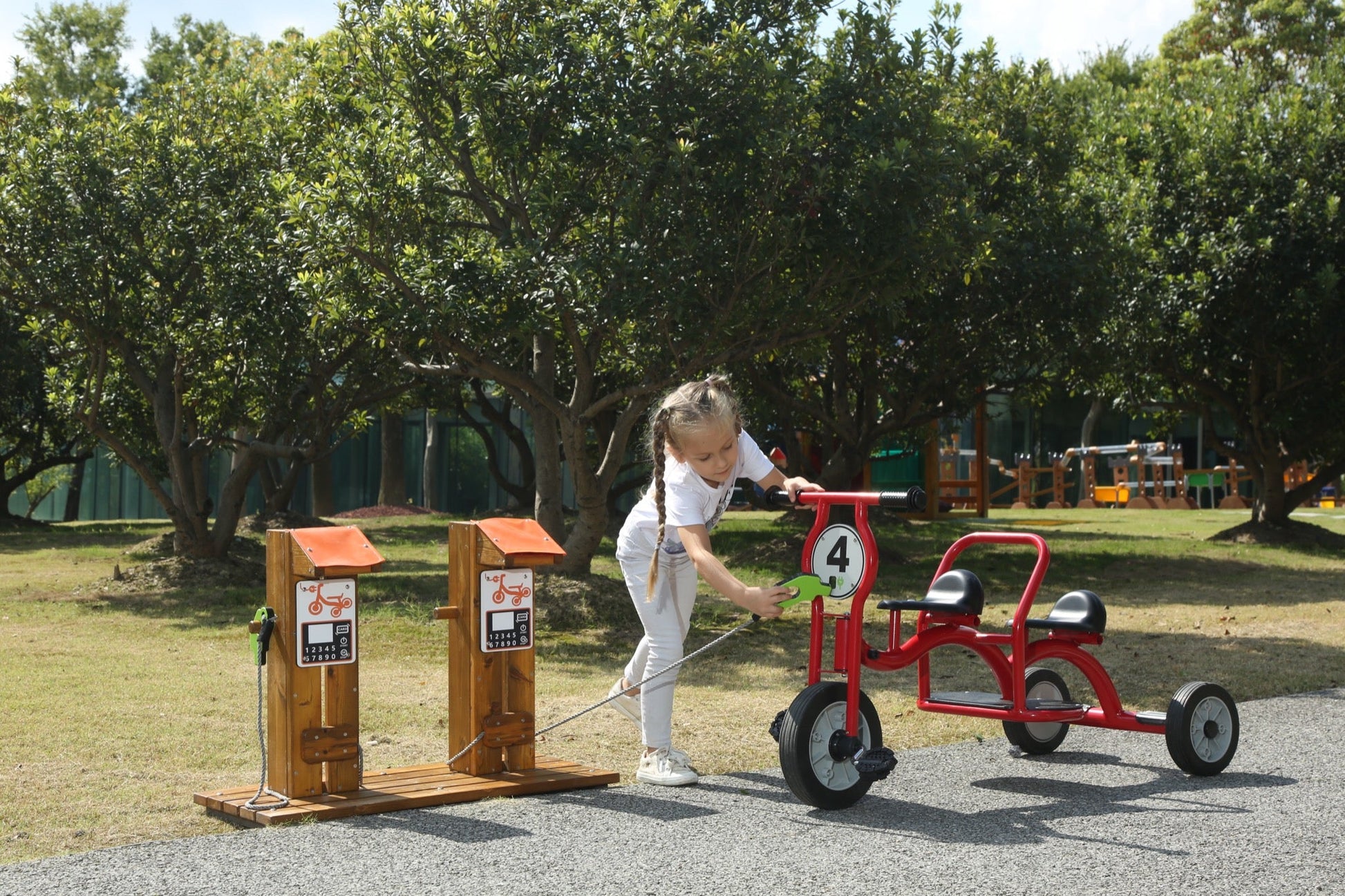 Wisdom - Wisdom - Oplaadstation voor kinderfietsen en driewielers - Playlaan