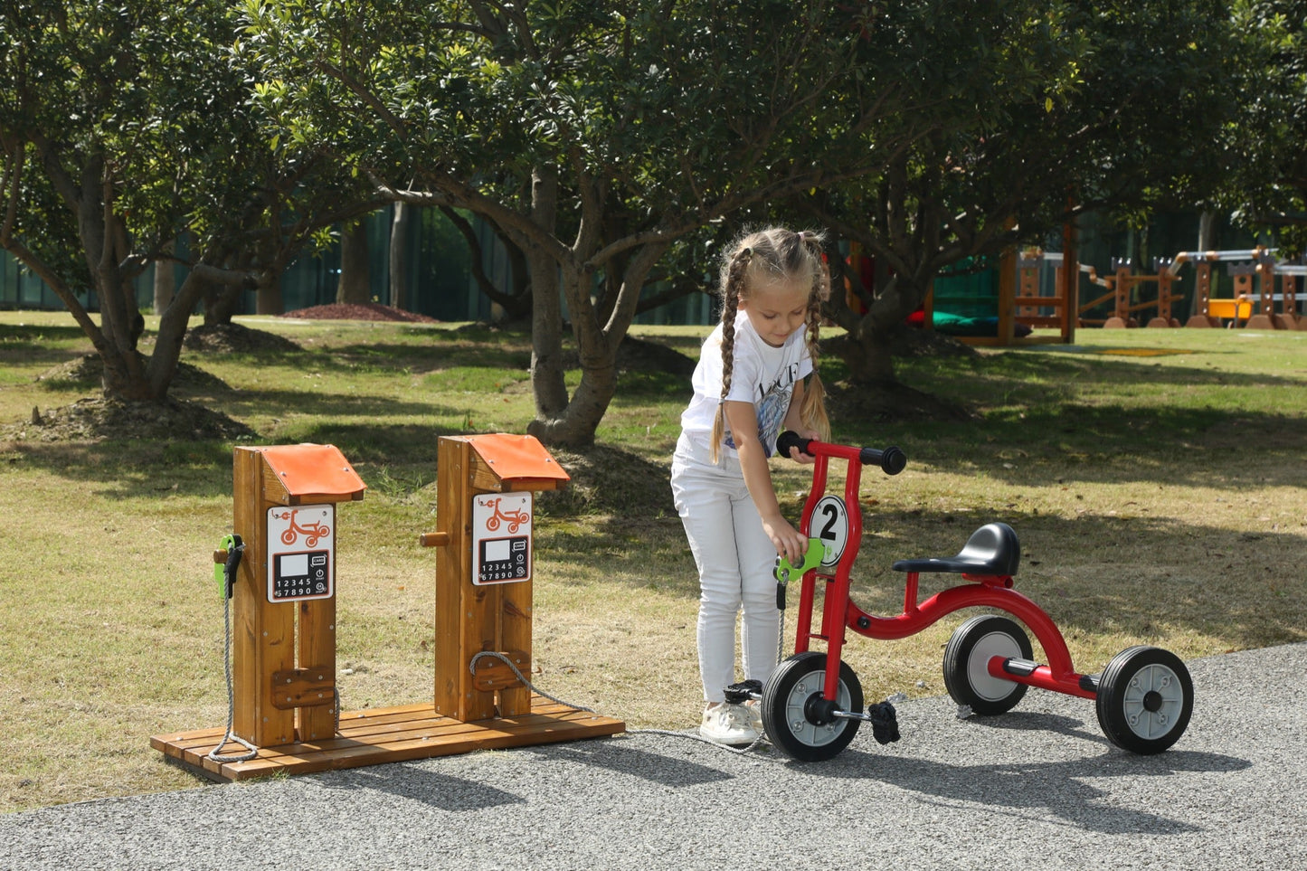 Wisdom - Wisdom - Oplaadstation voor kinderfietsen en driewielers - Playlaan