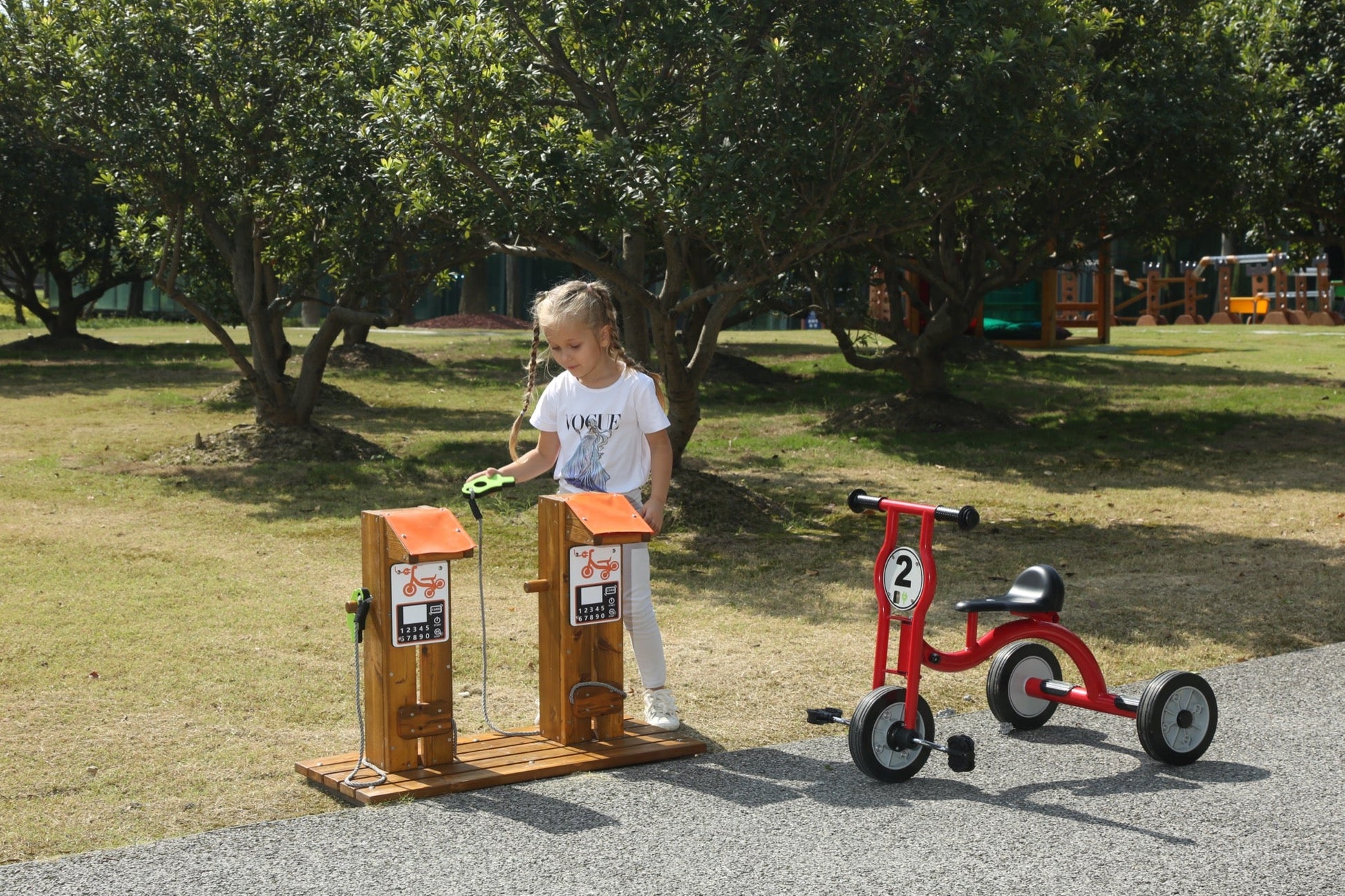 Wisdom - Wisdom - Oplaadstation voor kinderfietsen en driewielers - Playlaan