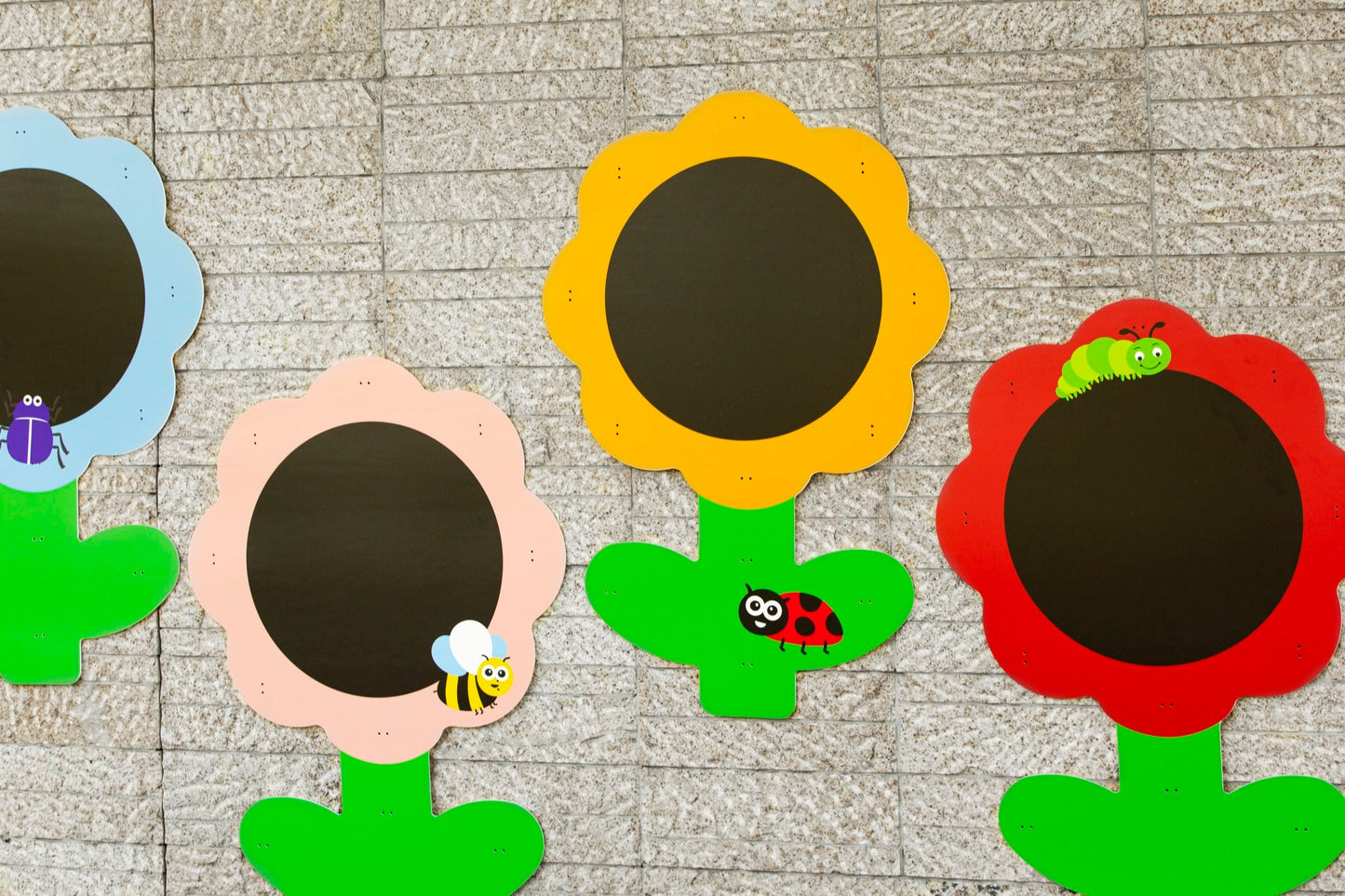Wisdom - Wisdom - Outdoor krijt - en tekenborden met bloemenmotief – set van 5 - Playlaan