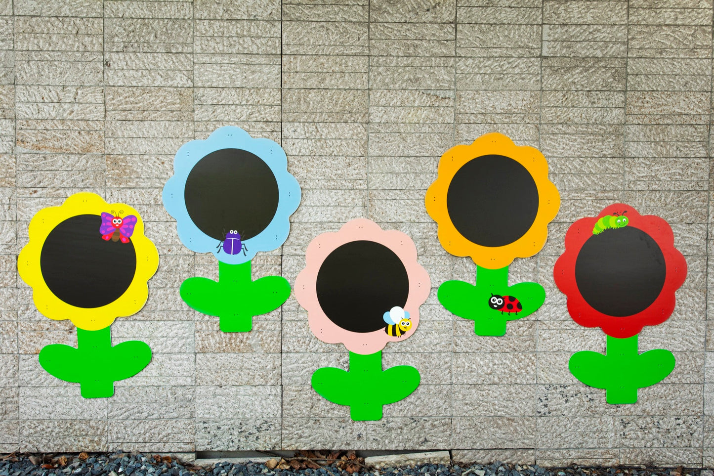 Wisdom - Wisdom - Outdoor krijt - en tekenborden met bloemenmotief – set van 5 - Playlaan