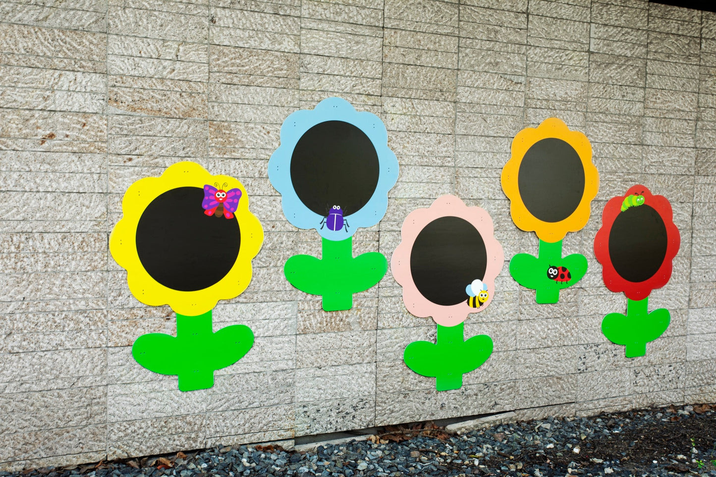 Wisdom - Wisdom - Outdoor krijt - en tekenborden met bloemenmotief – set van 5 - Playlaan