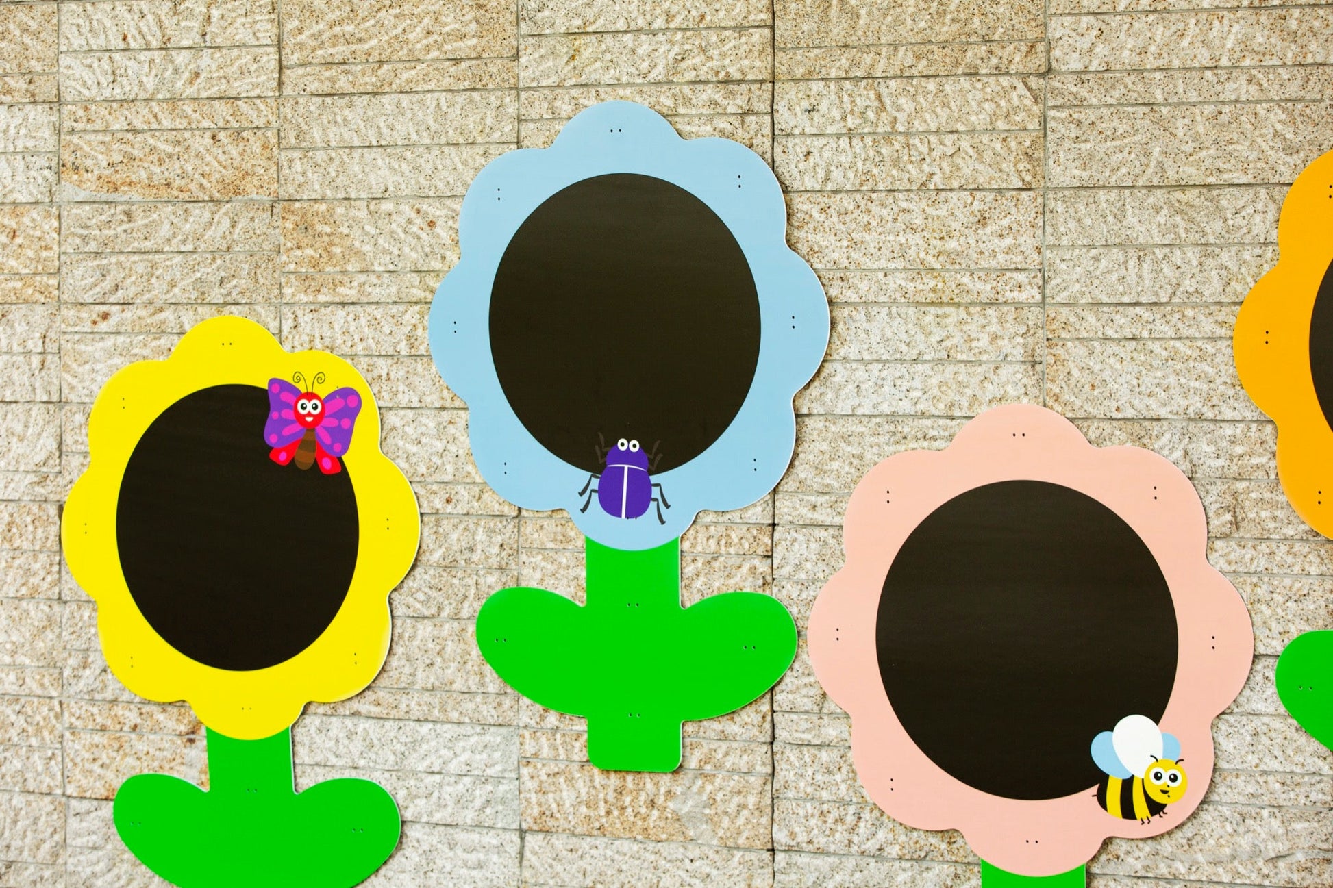 Wisdom - Wisdom - Outdoor krijt - en tekenborden met bloemenmotief – set van 5 - Playlaan