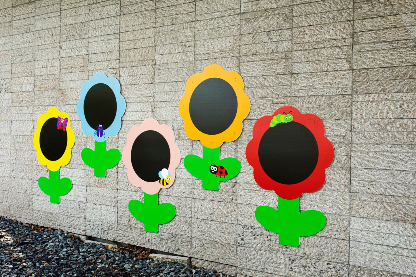 Wisdom - Wisdom - Outdoor krijt - en tekenborden met bloemenmotief – set van 5 - Playlaan