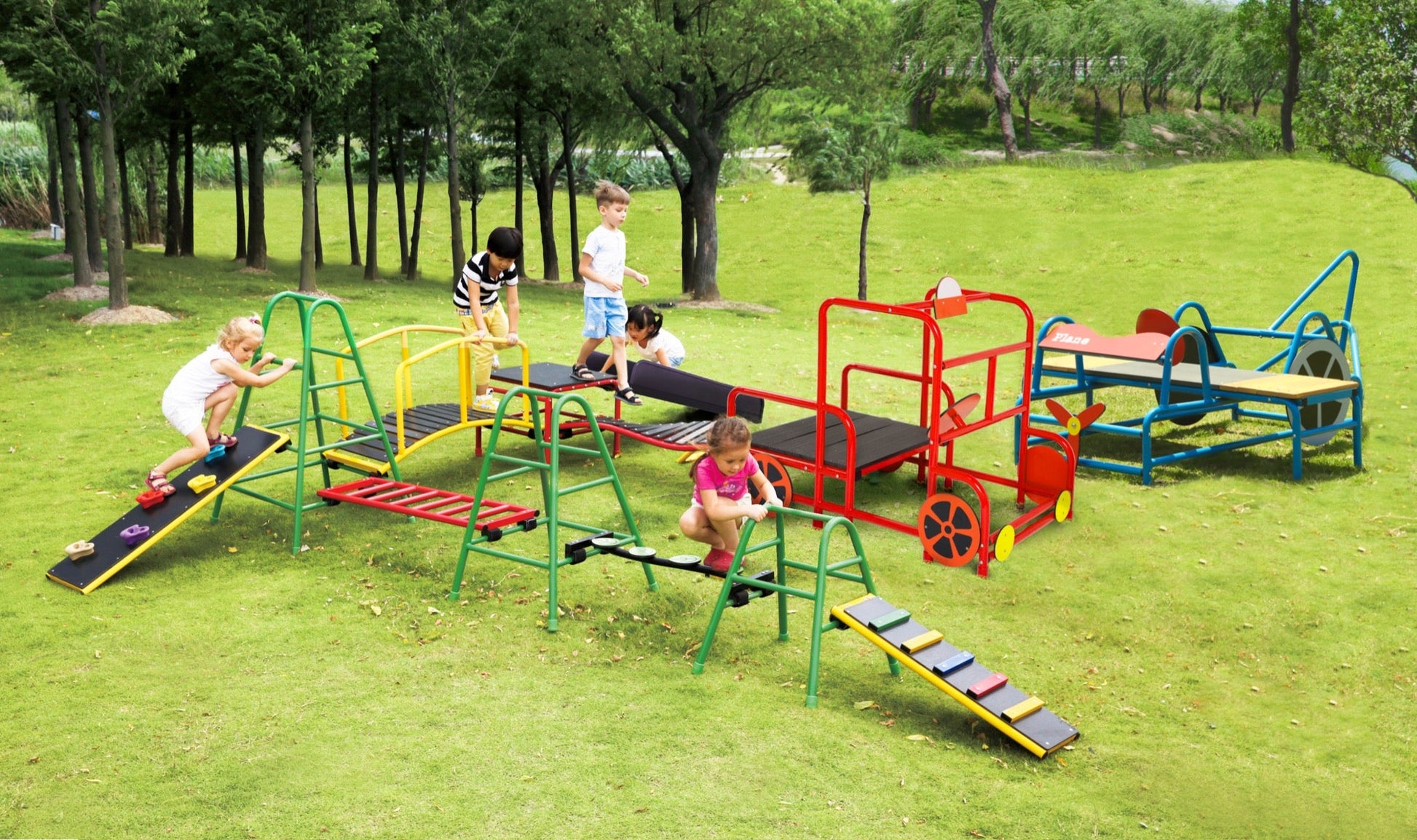 Wisdom - Wisdom - OXYGYM complete modulaire speeltoestellen voor kinderen - Playlaan