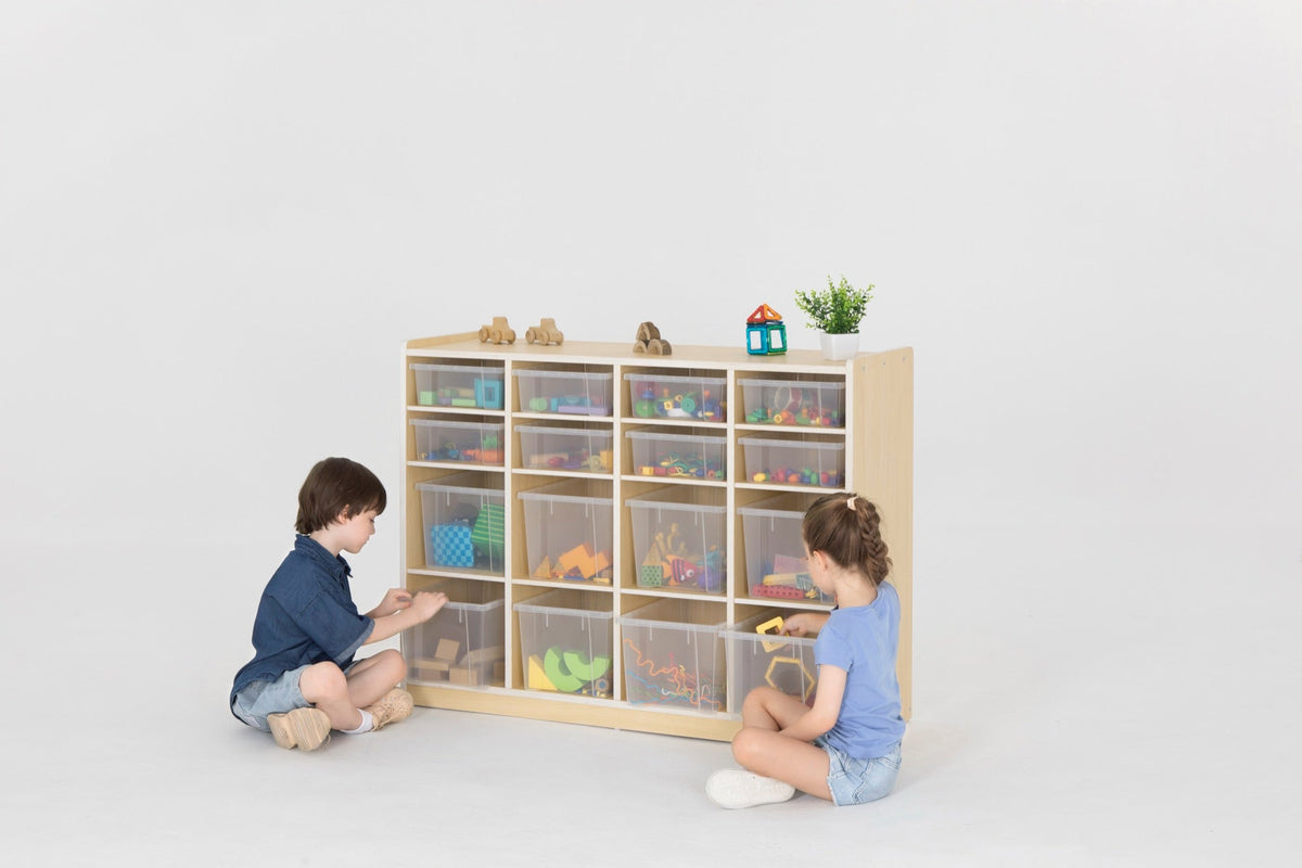 Wisdom - Wisdom - Shelf Cabinet with 16 Compartments, incl. Boxes - Playlaan
