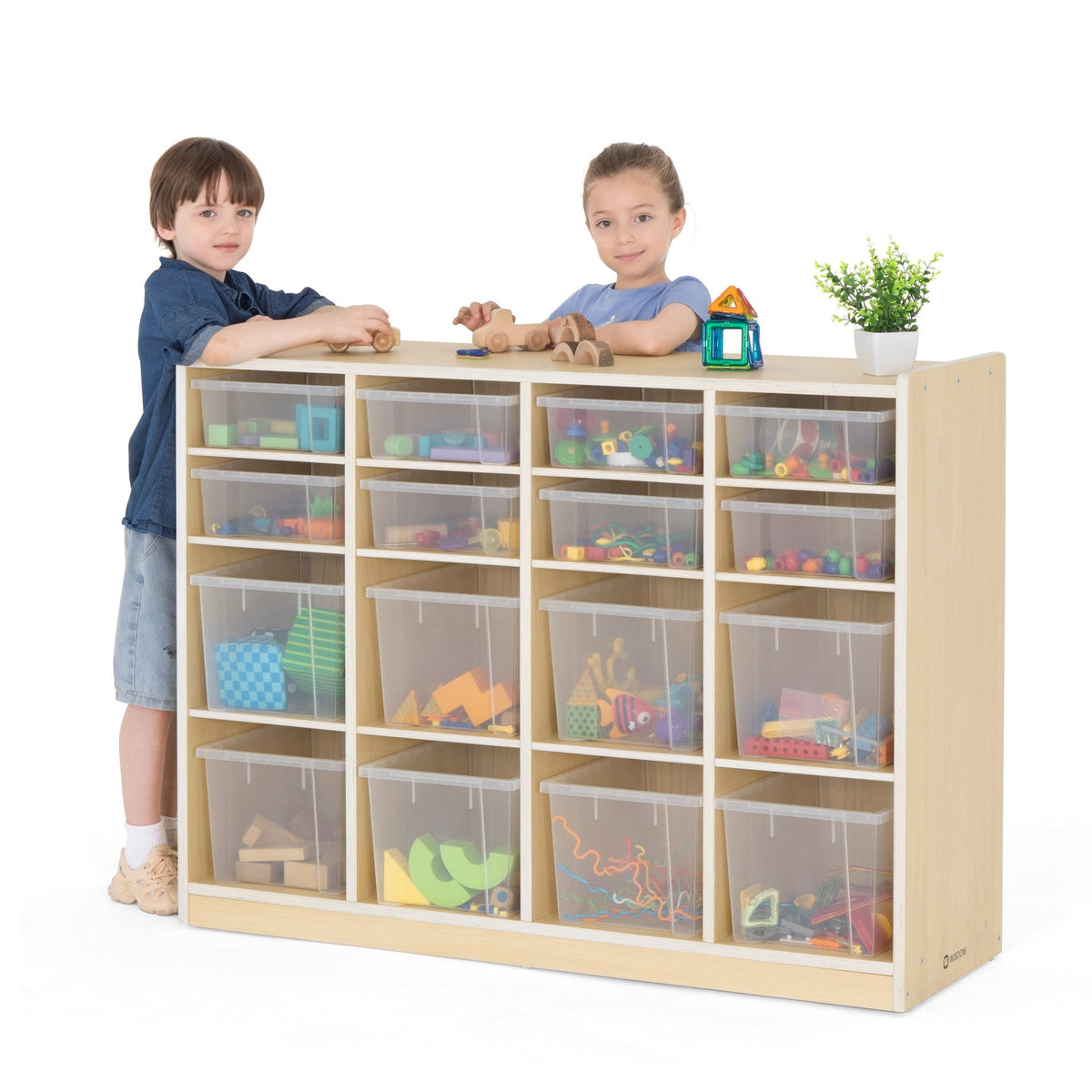 Wisdom - Wisdom - Shelf Cabinet with 16 Compartments, incl. Boxes - Playlaan