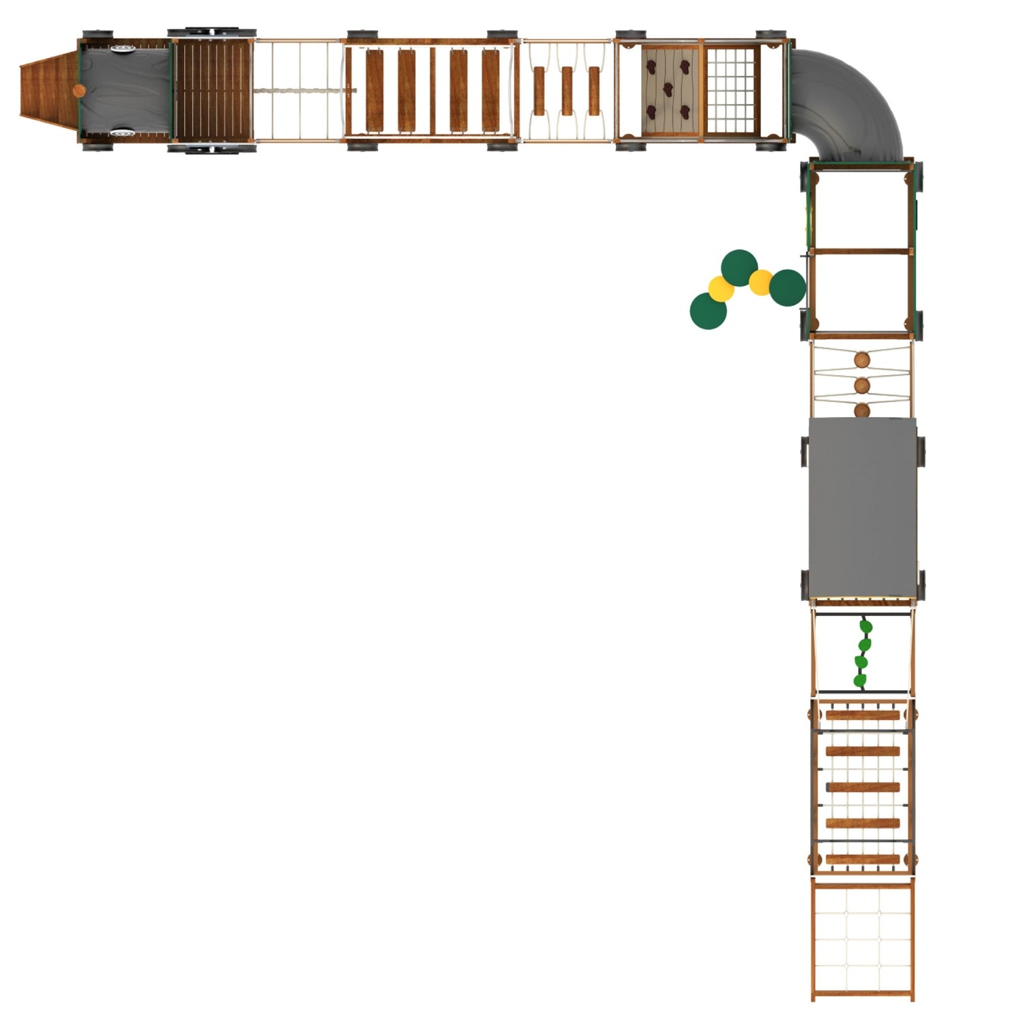 Wisdom - Wisdom - Trein speelset met kruiptunnel – 12 - delig - Playlaan